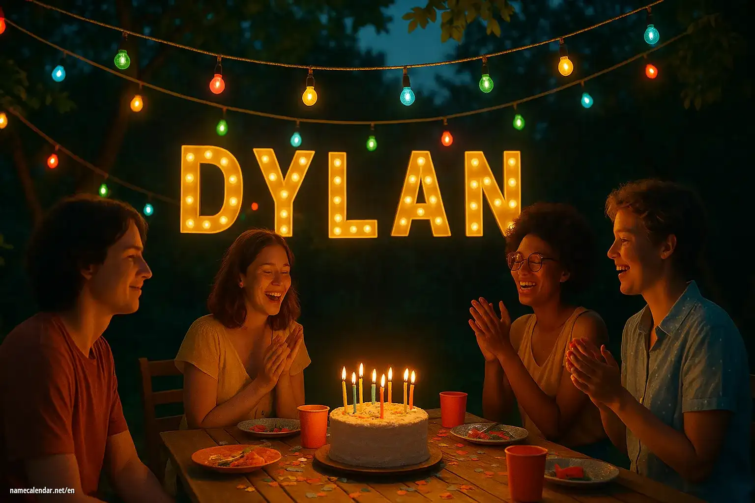 Celebration of name day and name - Dylan