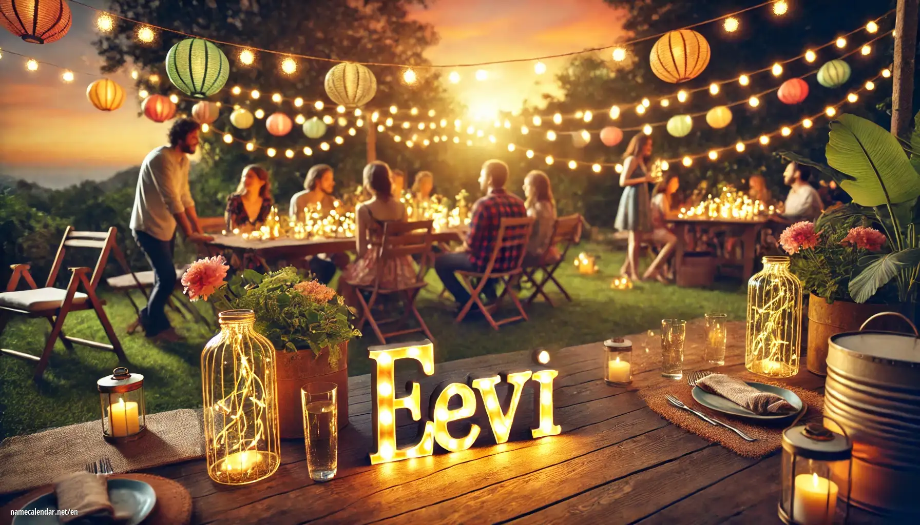 Celebration of name day and name - Eevi