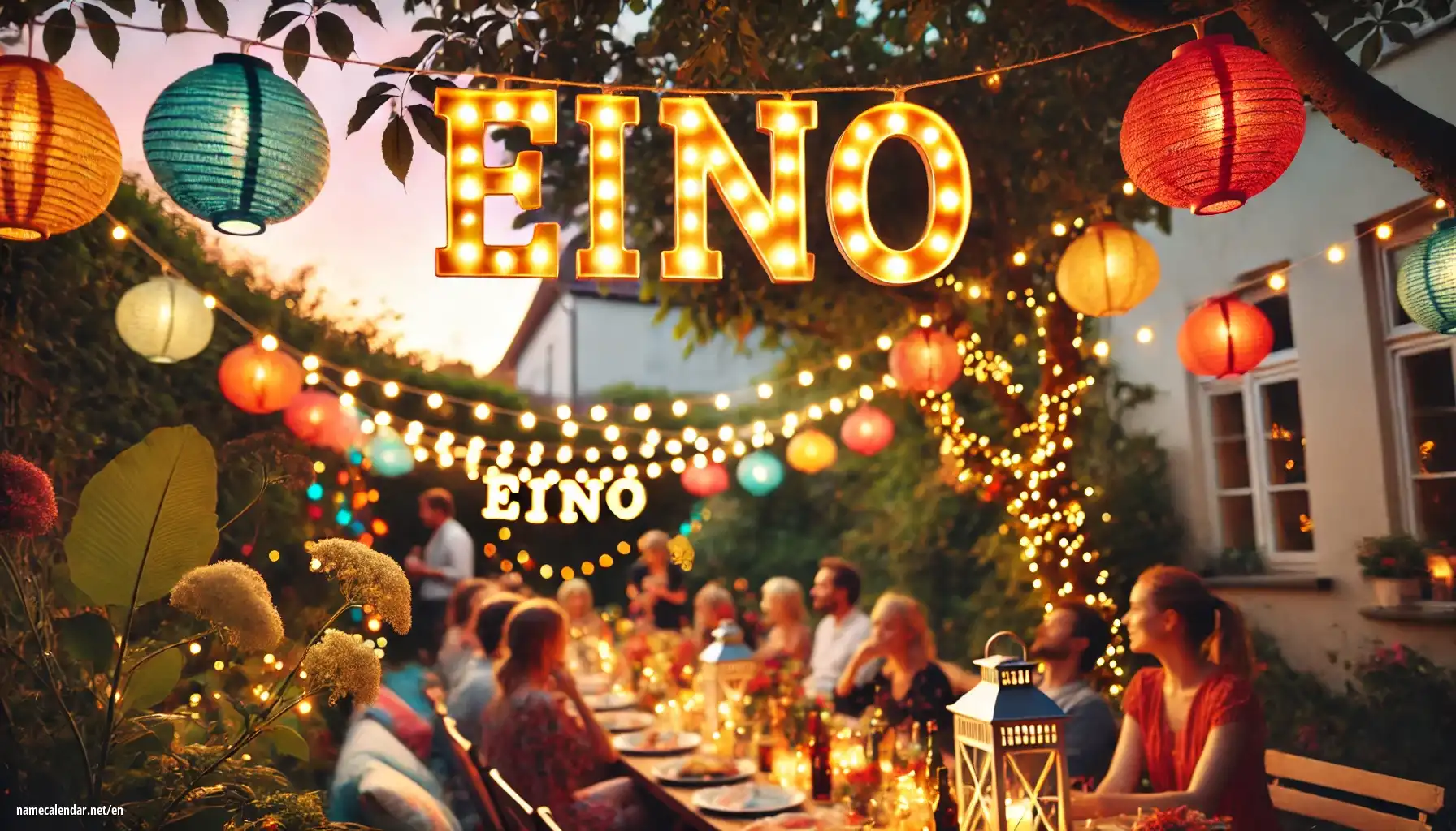 Celebration of name day and name - Eino