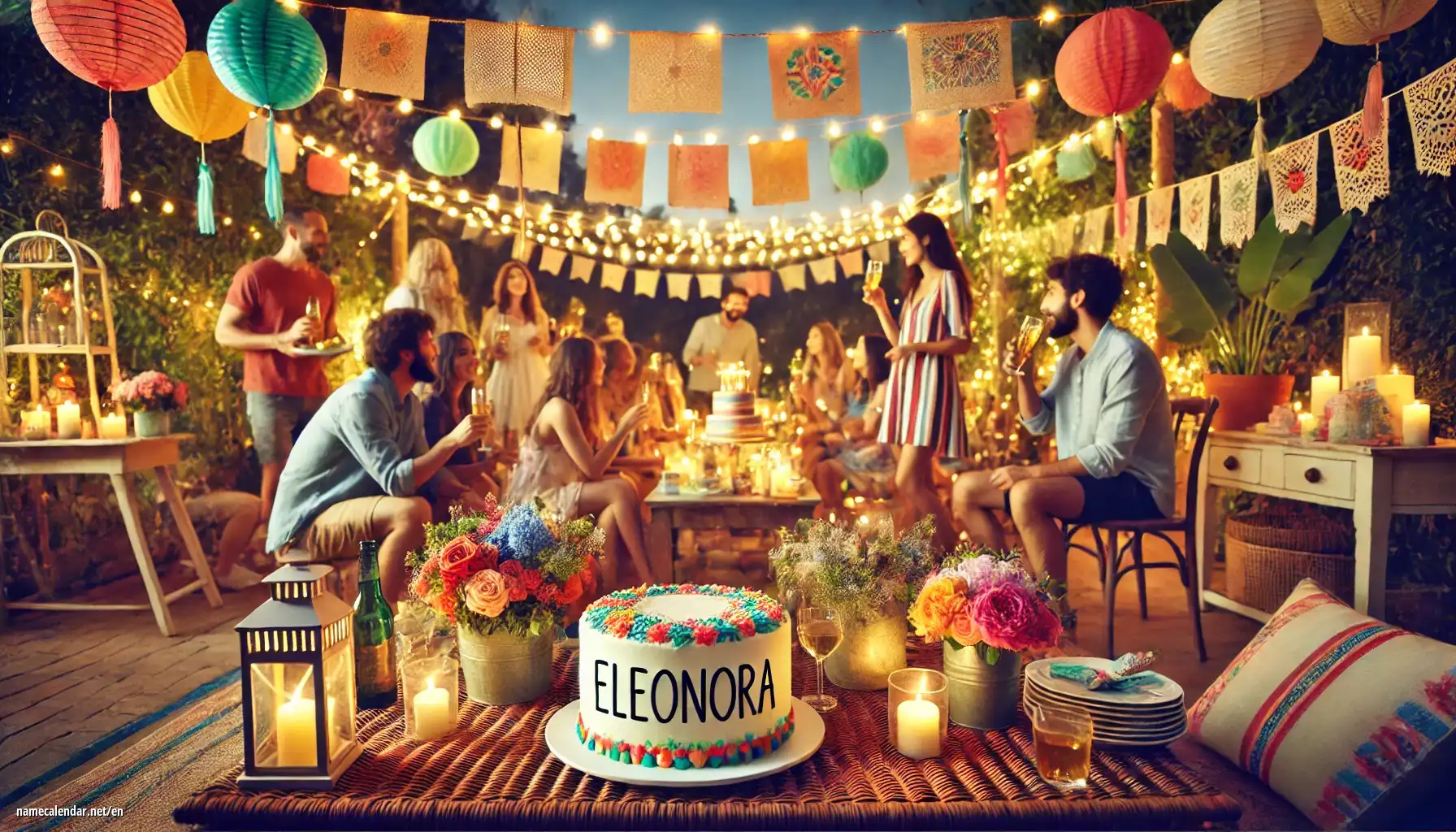 Celebration of name day and name - Eleonora