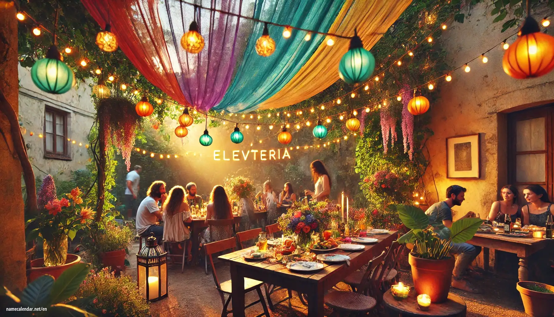 Celebration of name day and name - Elevteria