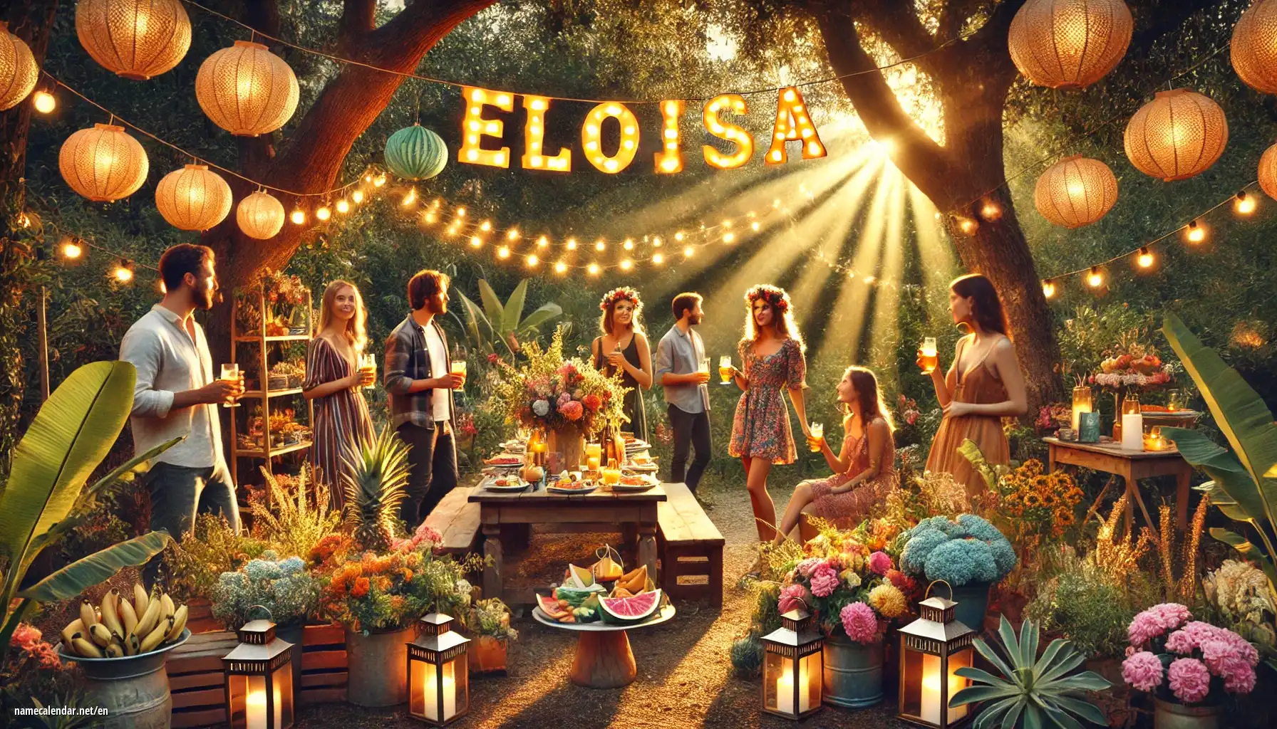 Celebration of name day and name - Eloisa