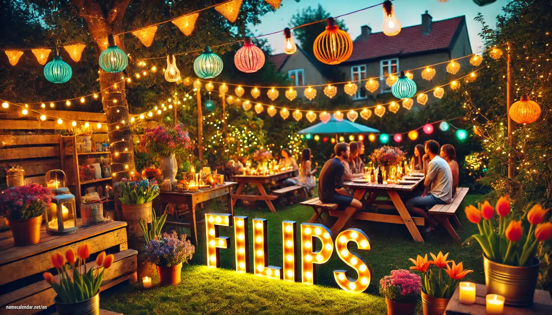 Celebration of name day and name - Filips