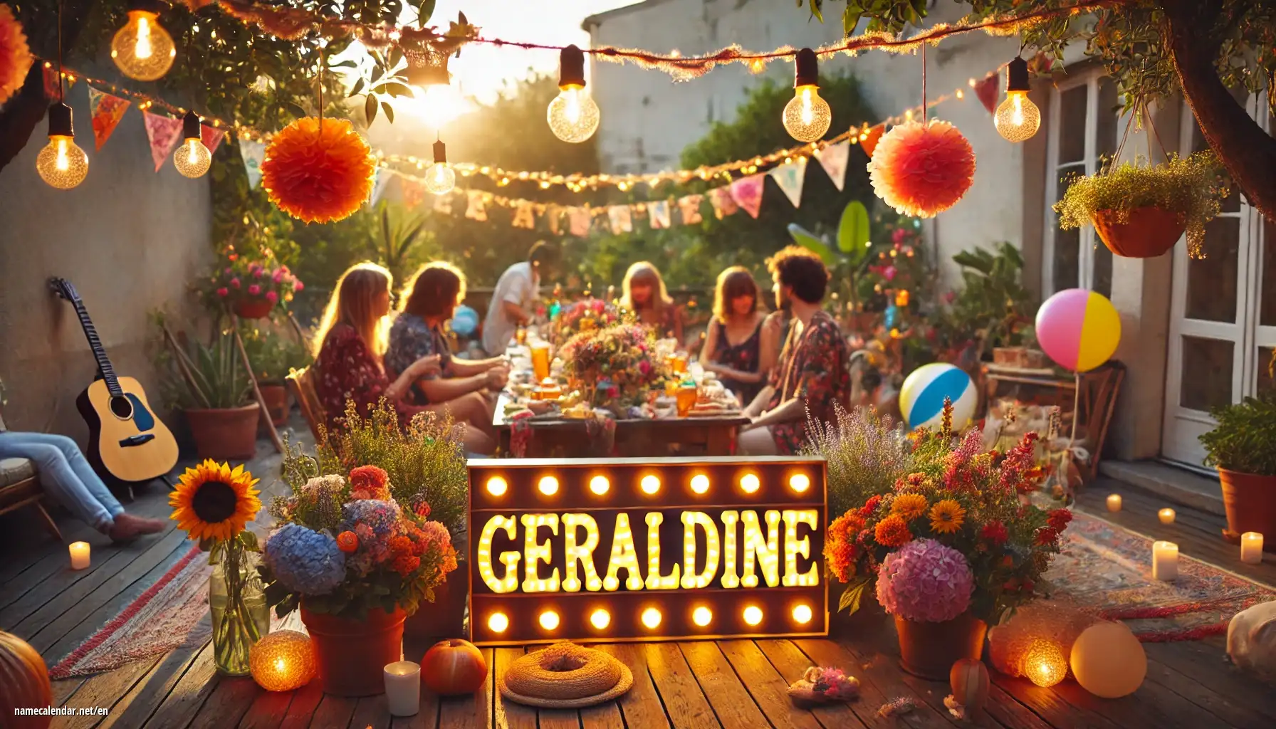 Celebration of name day and name - Géraldine