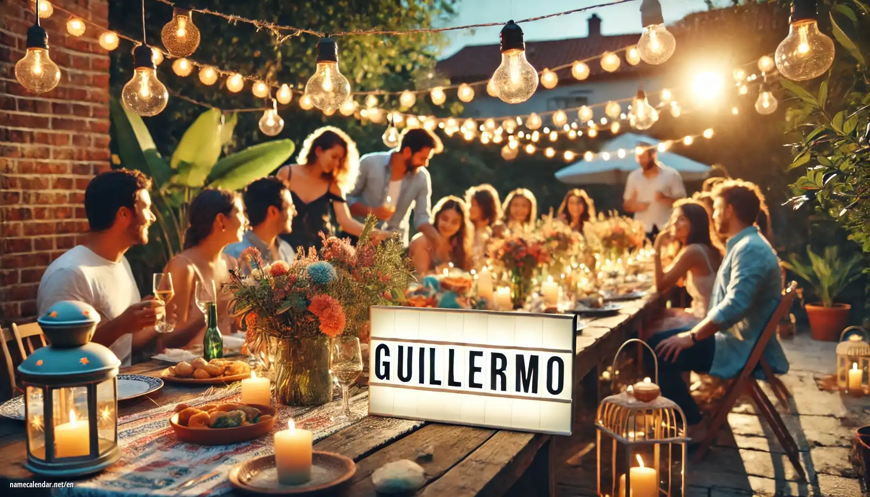 Celebration of name day and name - Guillermo