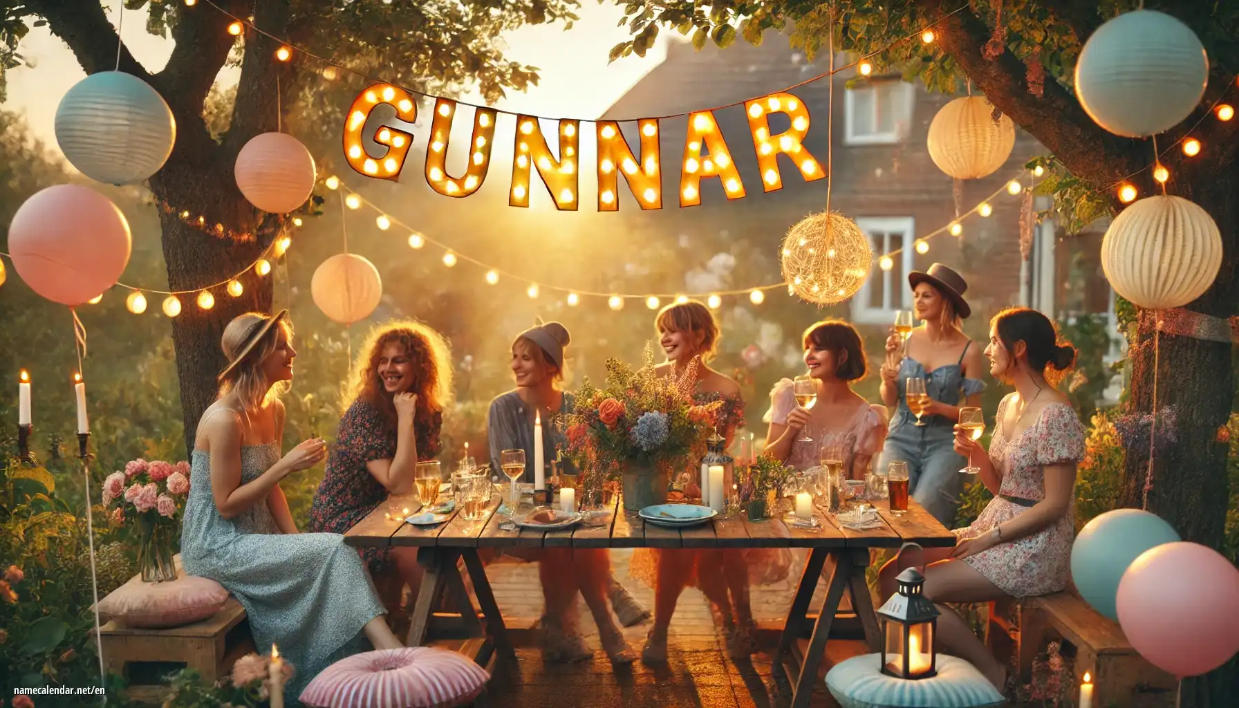 Celebration of name day and name - Gunnar