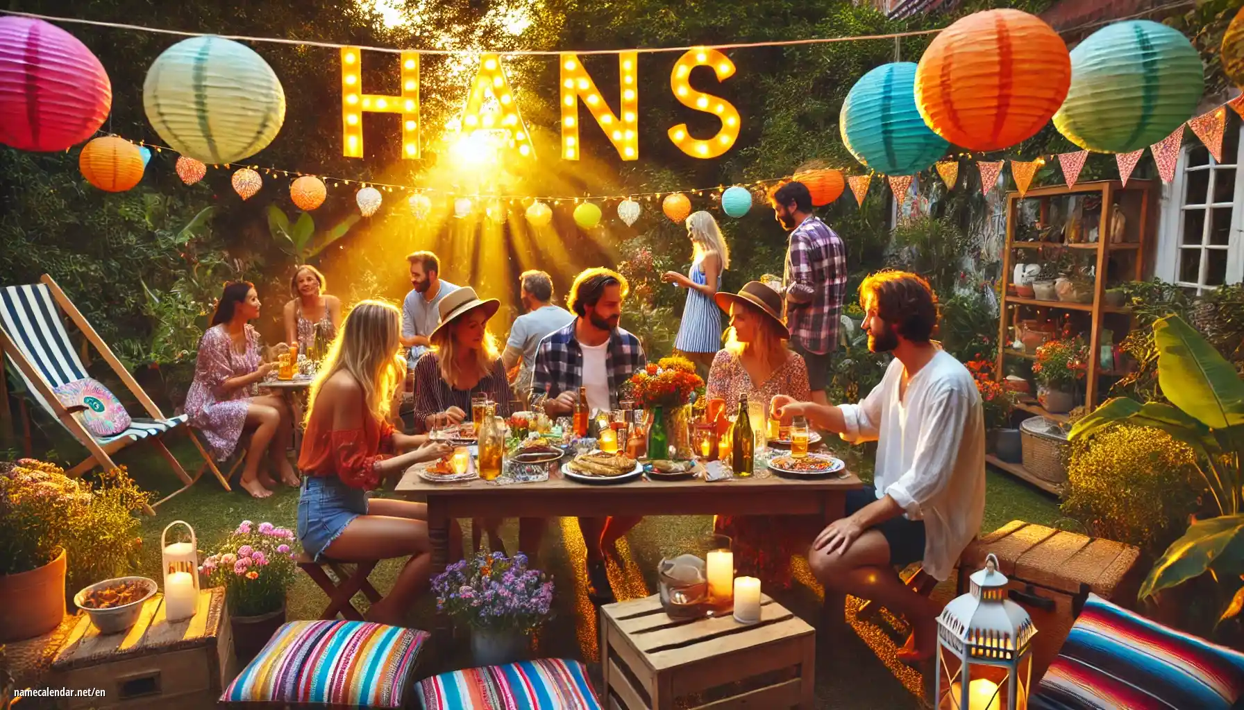 Celebration of name day and name - Hans