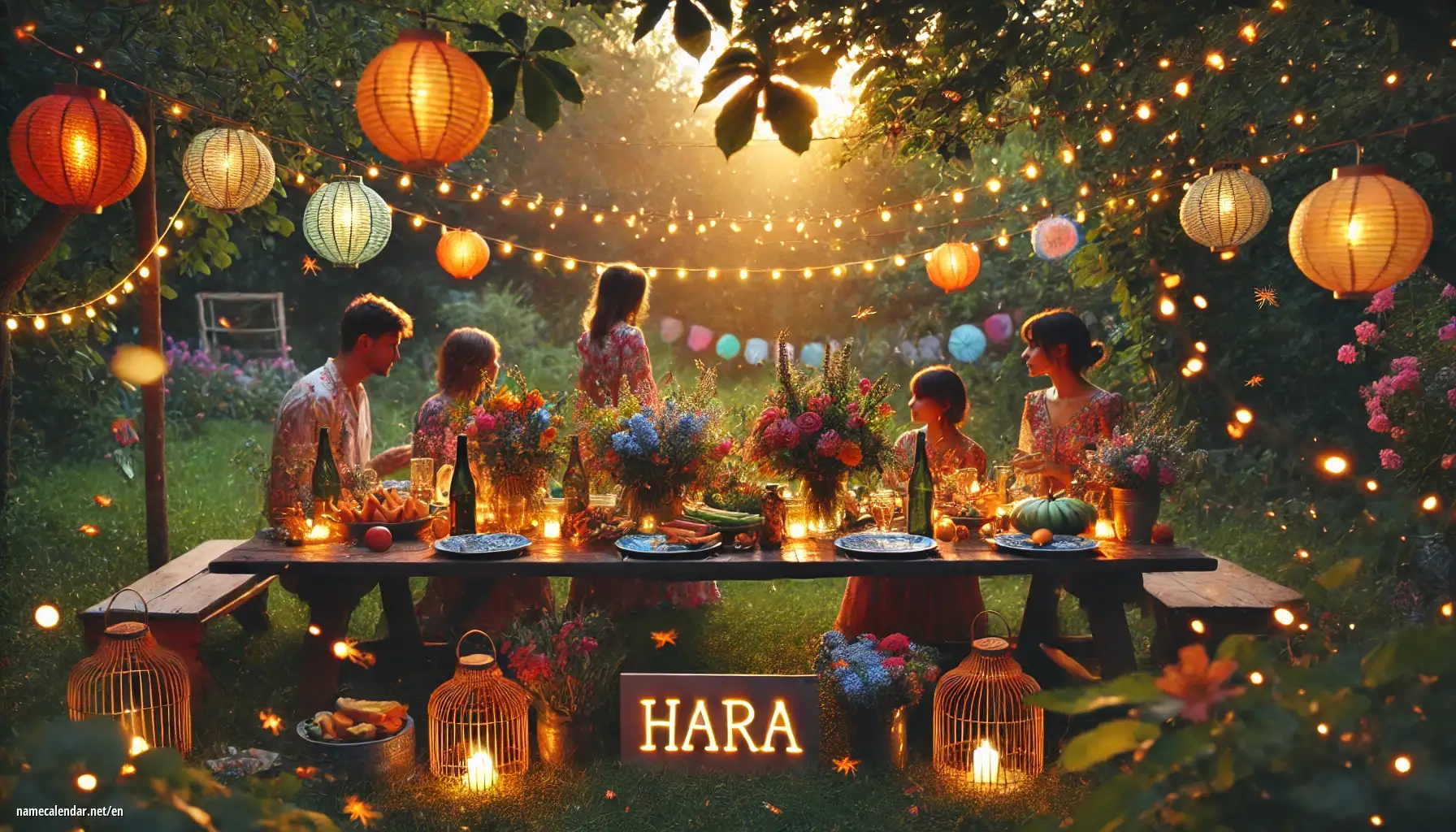 Celebration of name day and name - Hara
