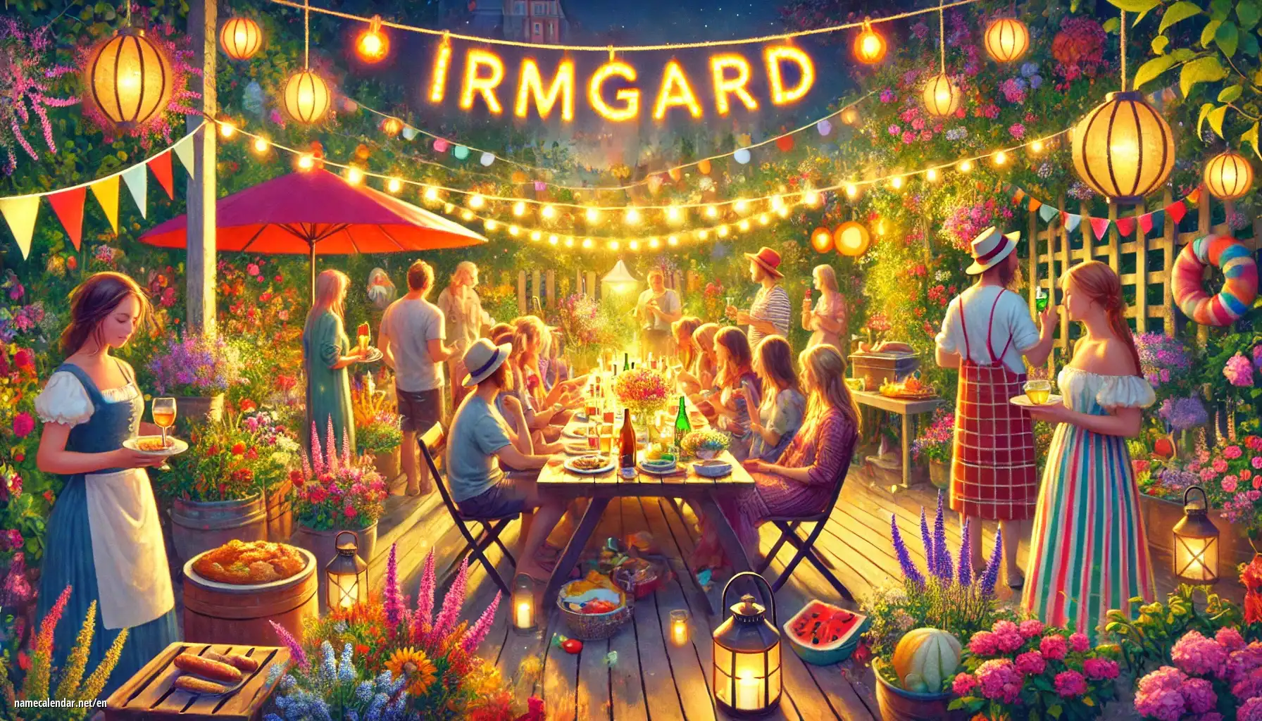 Celebration of name day and name - Irmgard