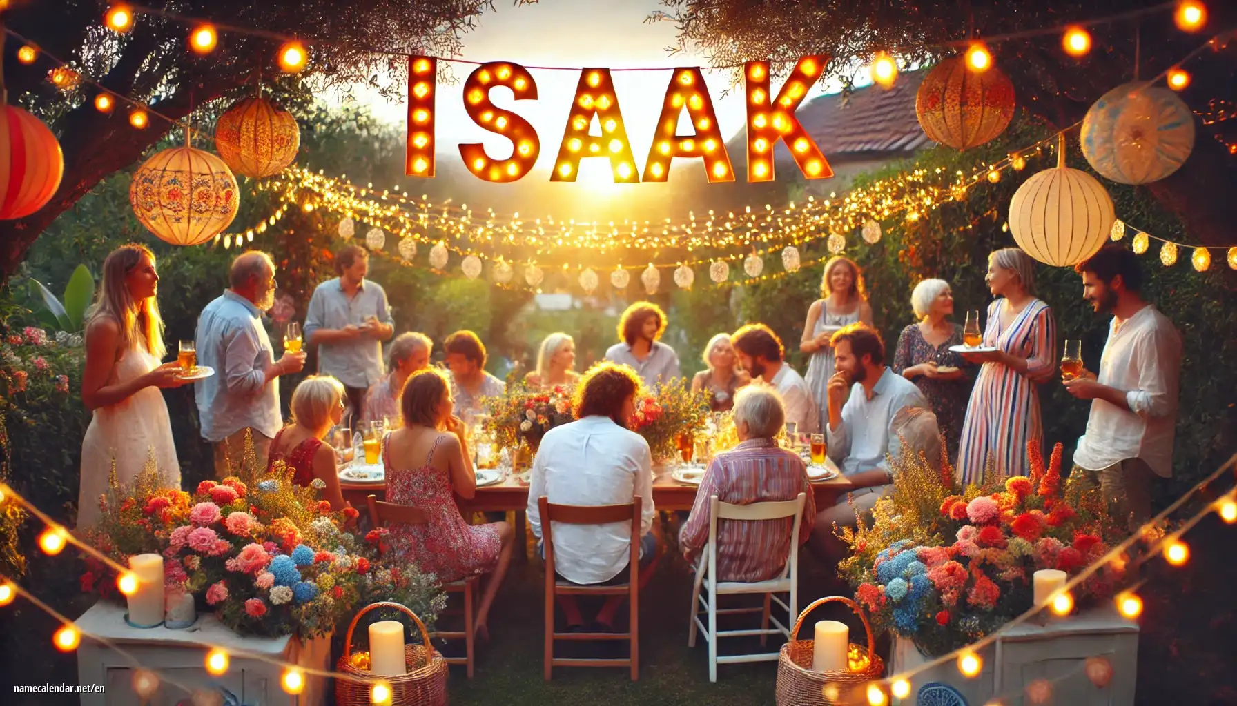 Celebration of name day and name - Isaak