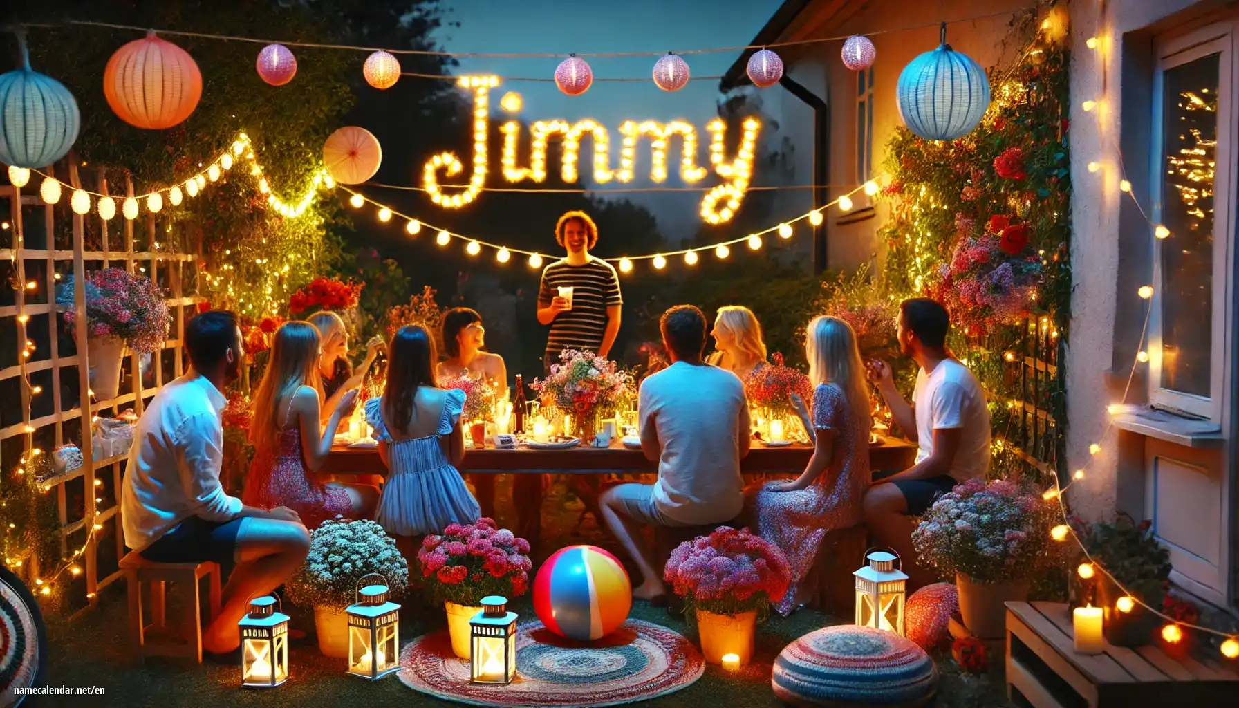 Celebration of name day and name - Jimmy