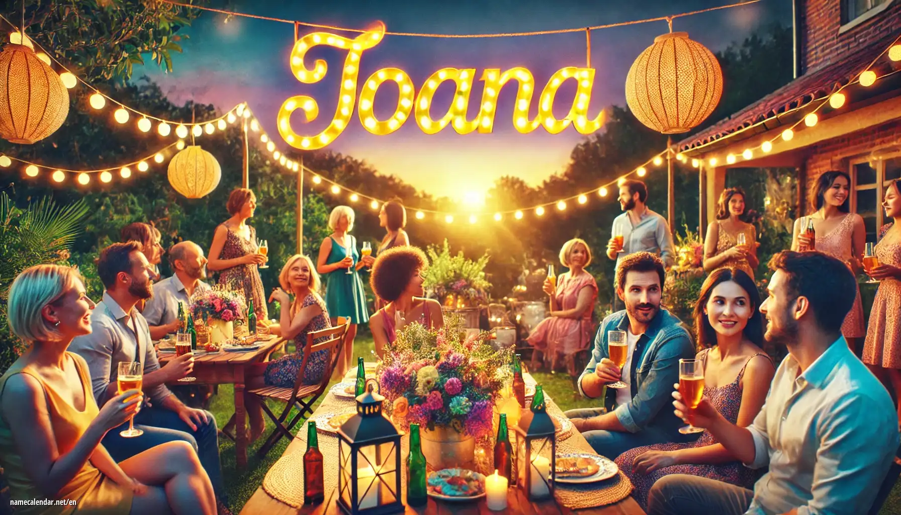 Celebration of name day and name - Joana