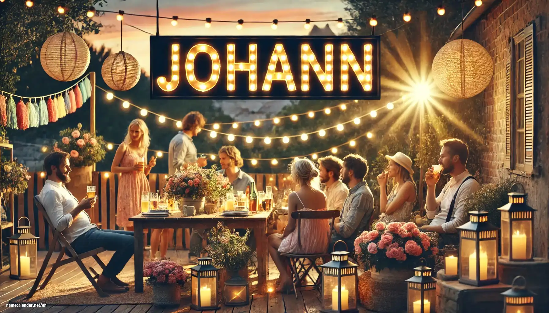 Celebration of name day and name - Johann