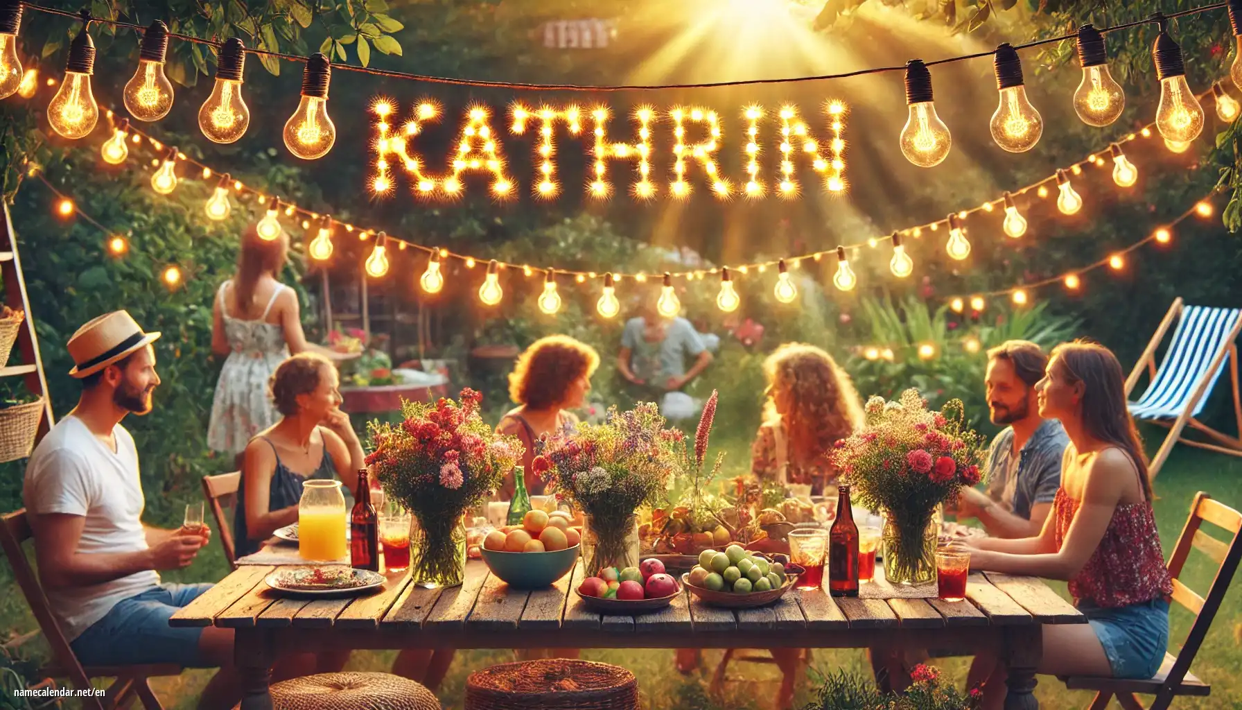 Celebration of name day and name - Kathrin