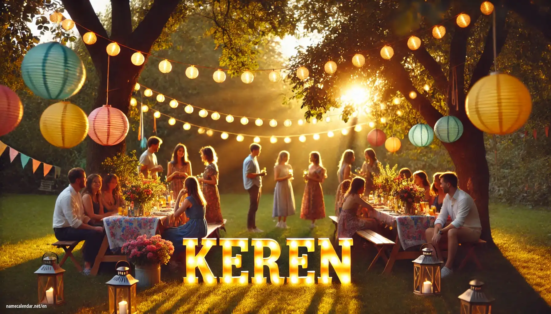 Celebration of name day and name - Keren