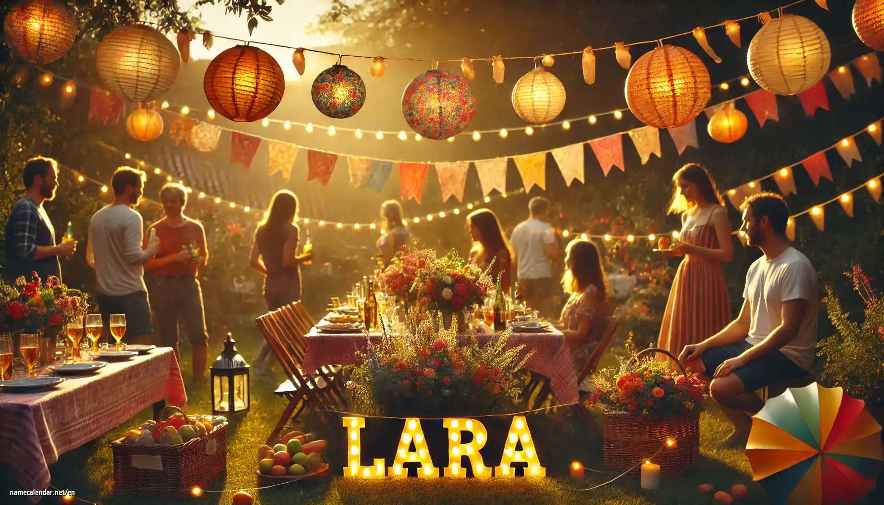 Celebration of name day and name - Lára