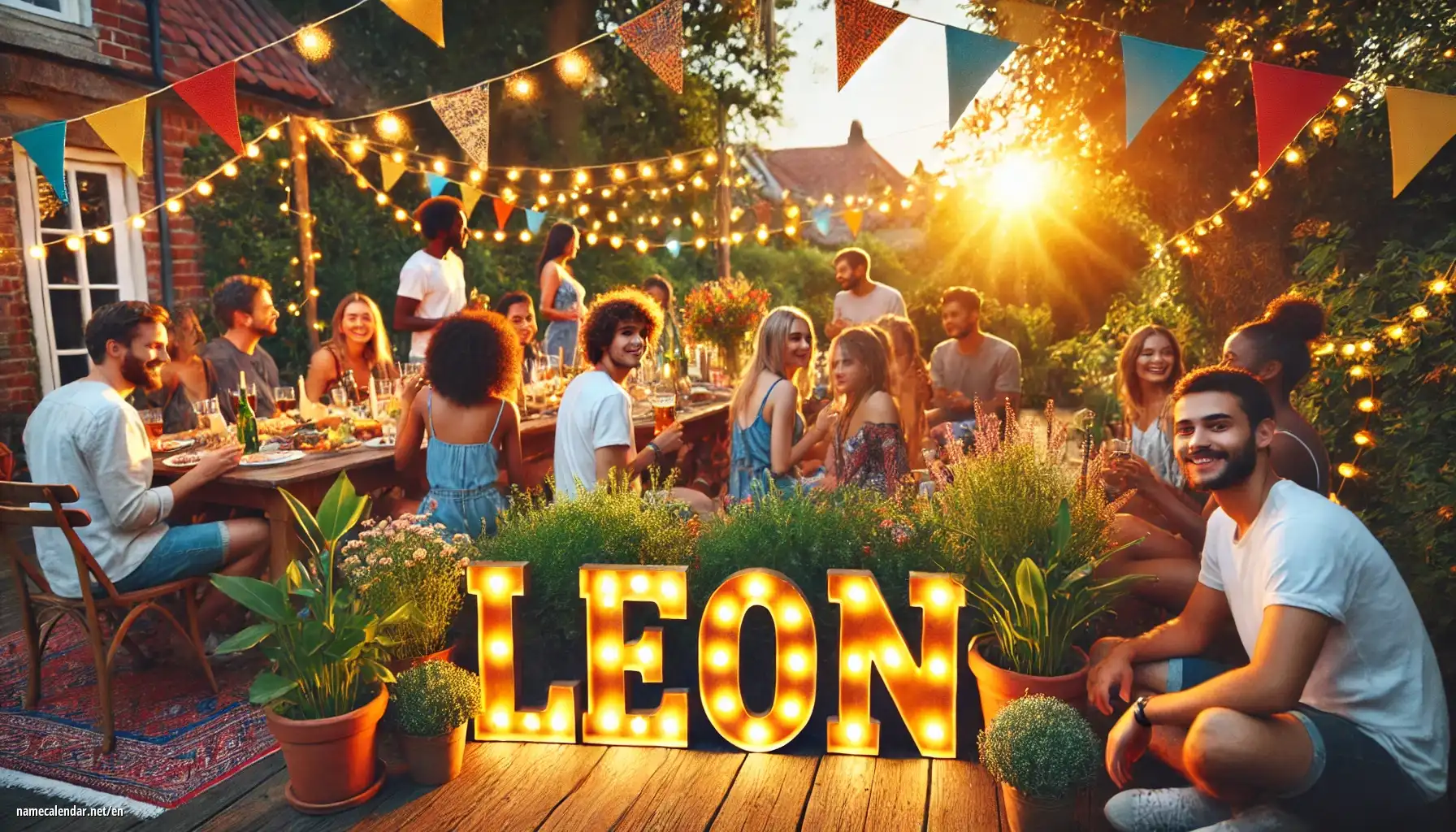 Celebration of name day and name - León