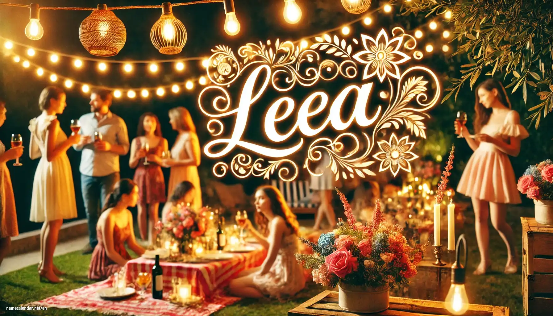 Celebration of name day and name - Leea