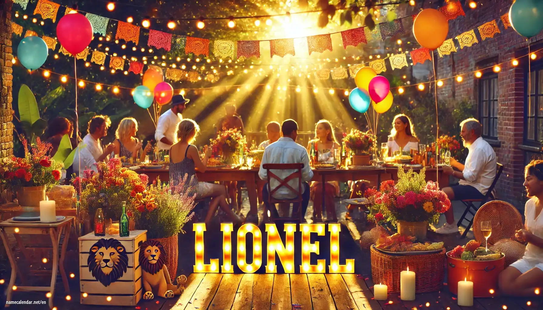 Celebration of name day and name - Lionel