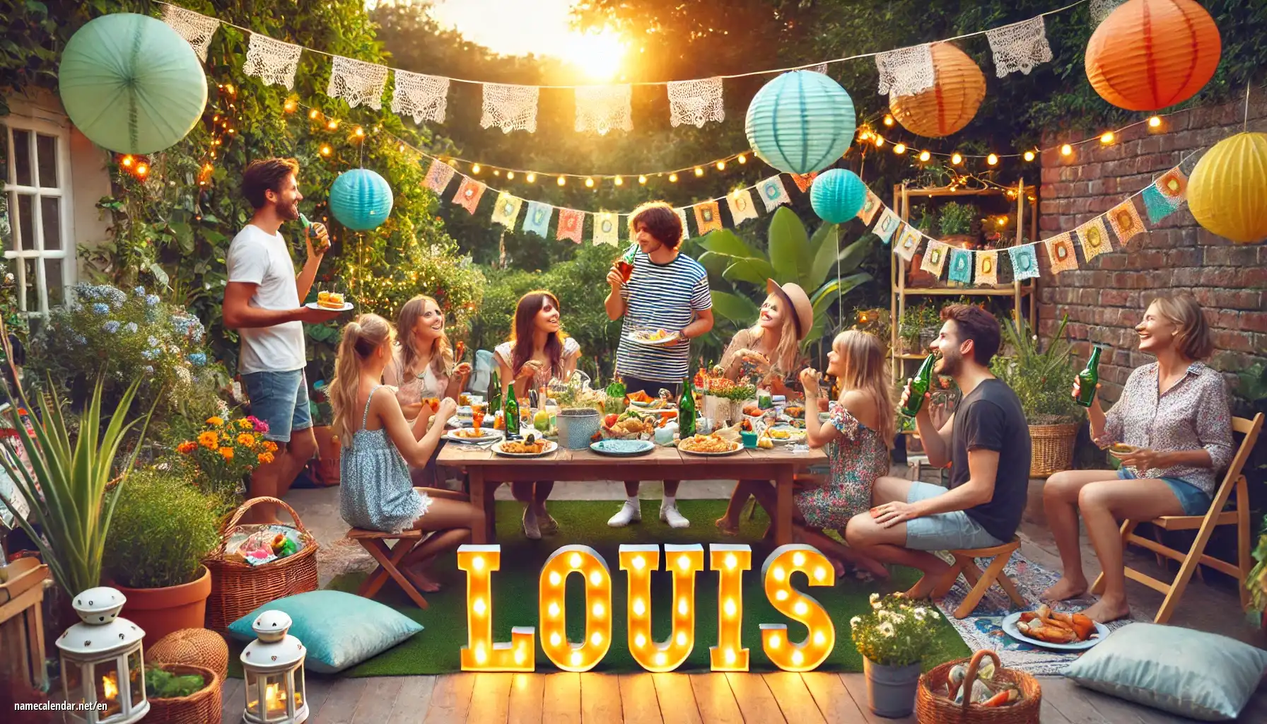 Celebration of name day and name - Louis