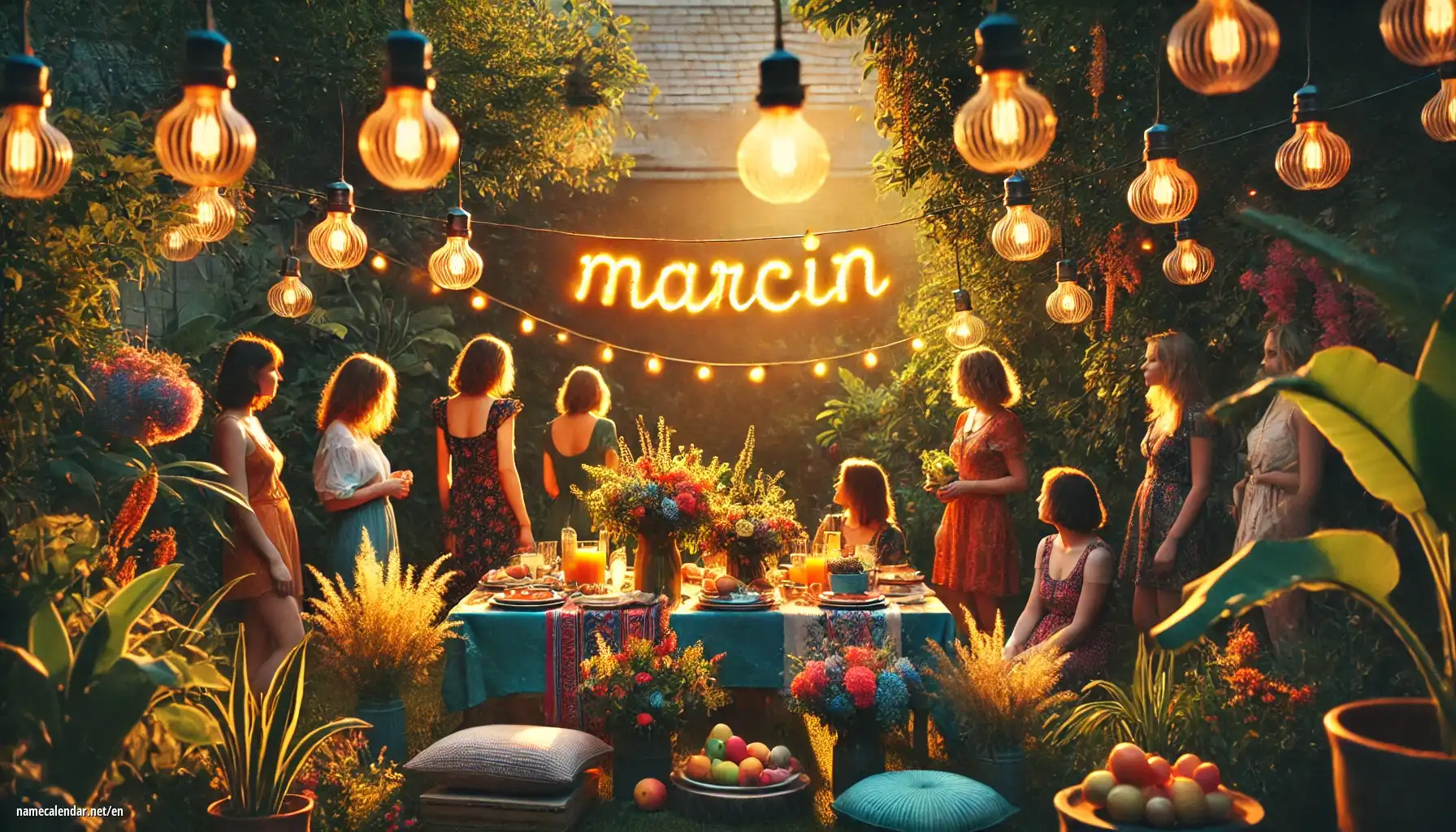 Celebration of name day and name - Marcin