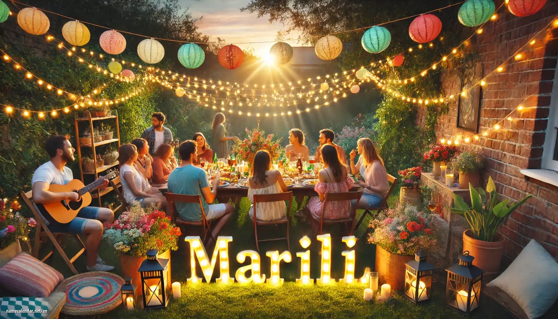 Celebration of name day and name - Marili