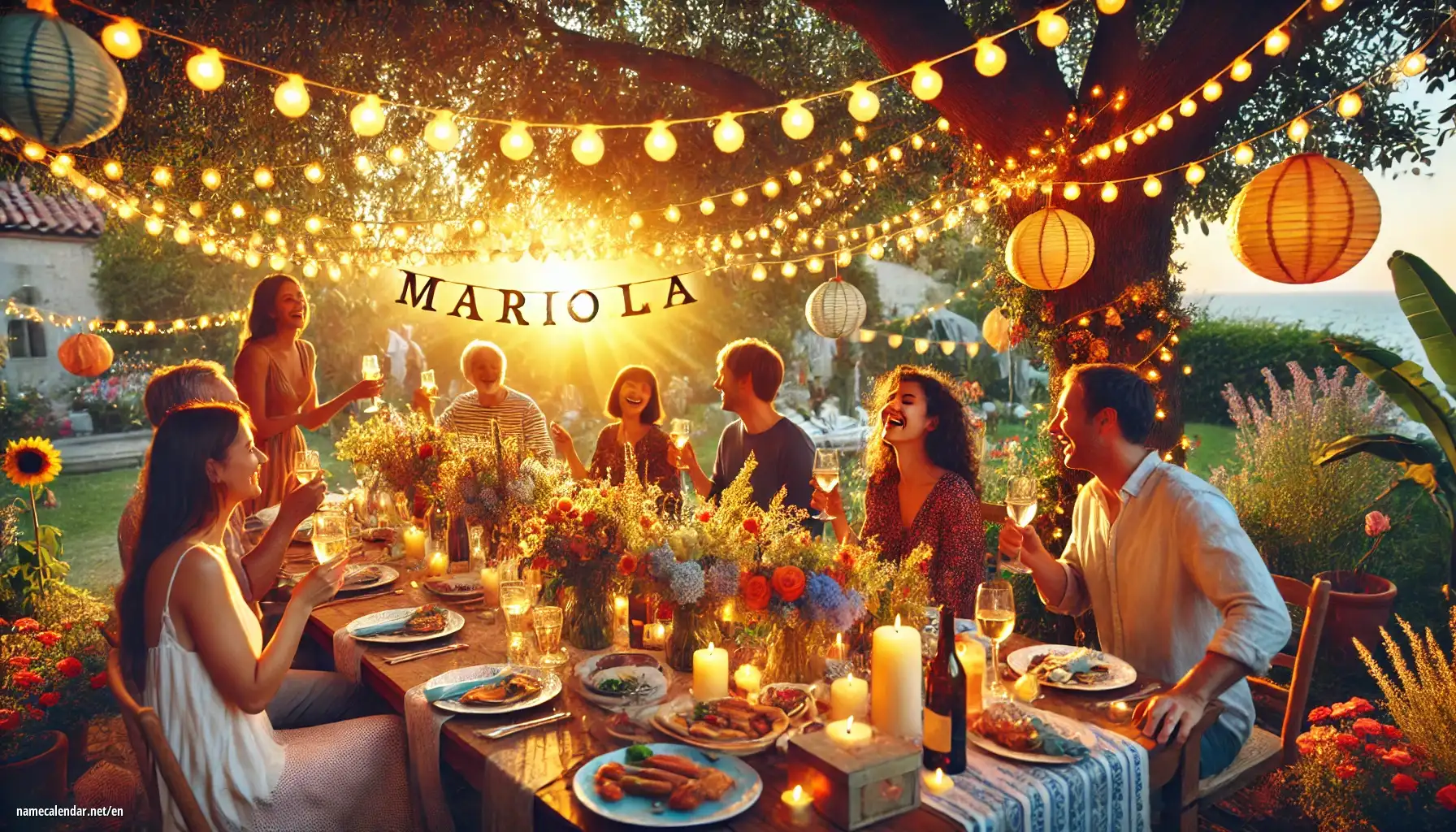 Celebration of name day and name - Mariola