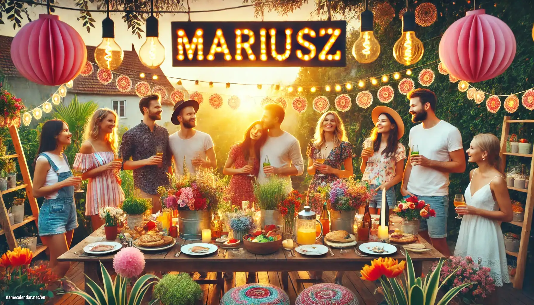 Celebration of name day and name - Mariusz