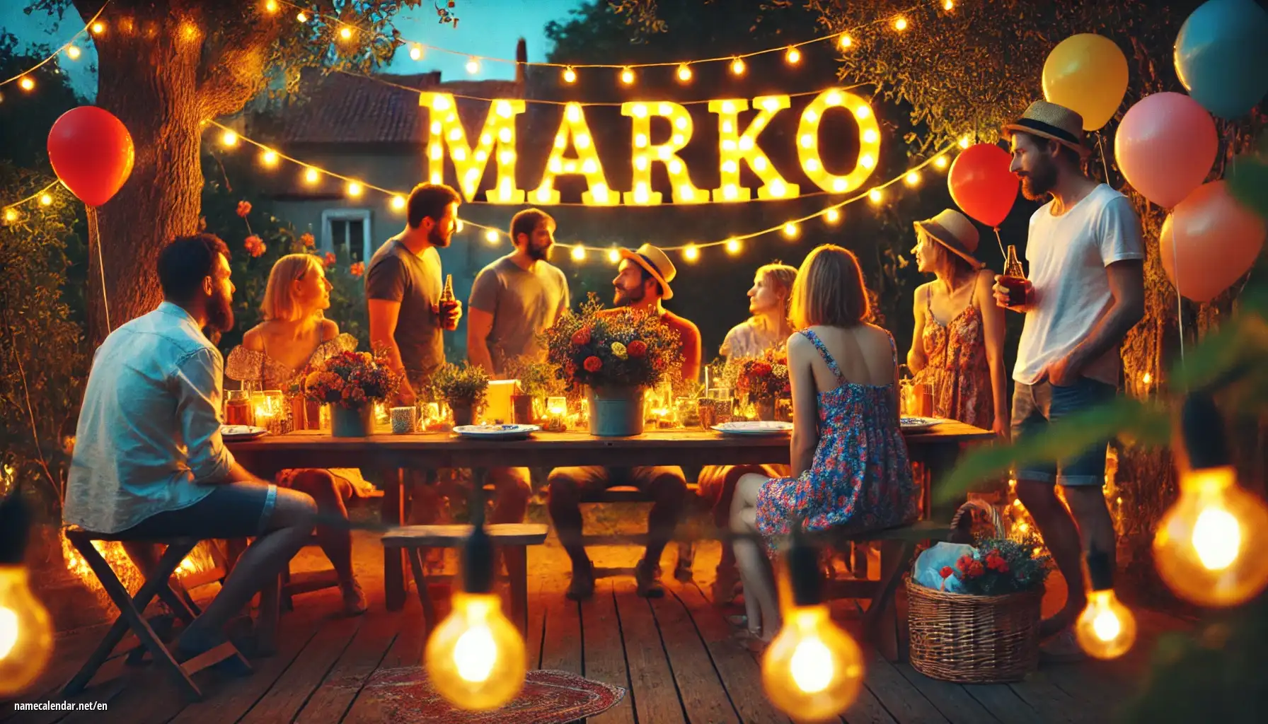Celebration of name day and name - Marko