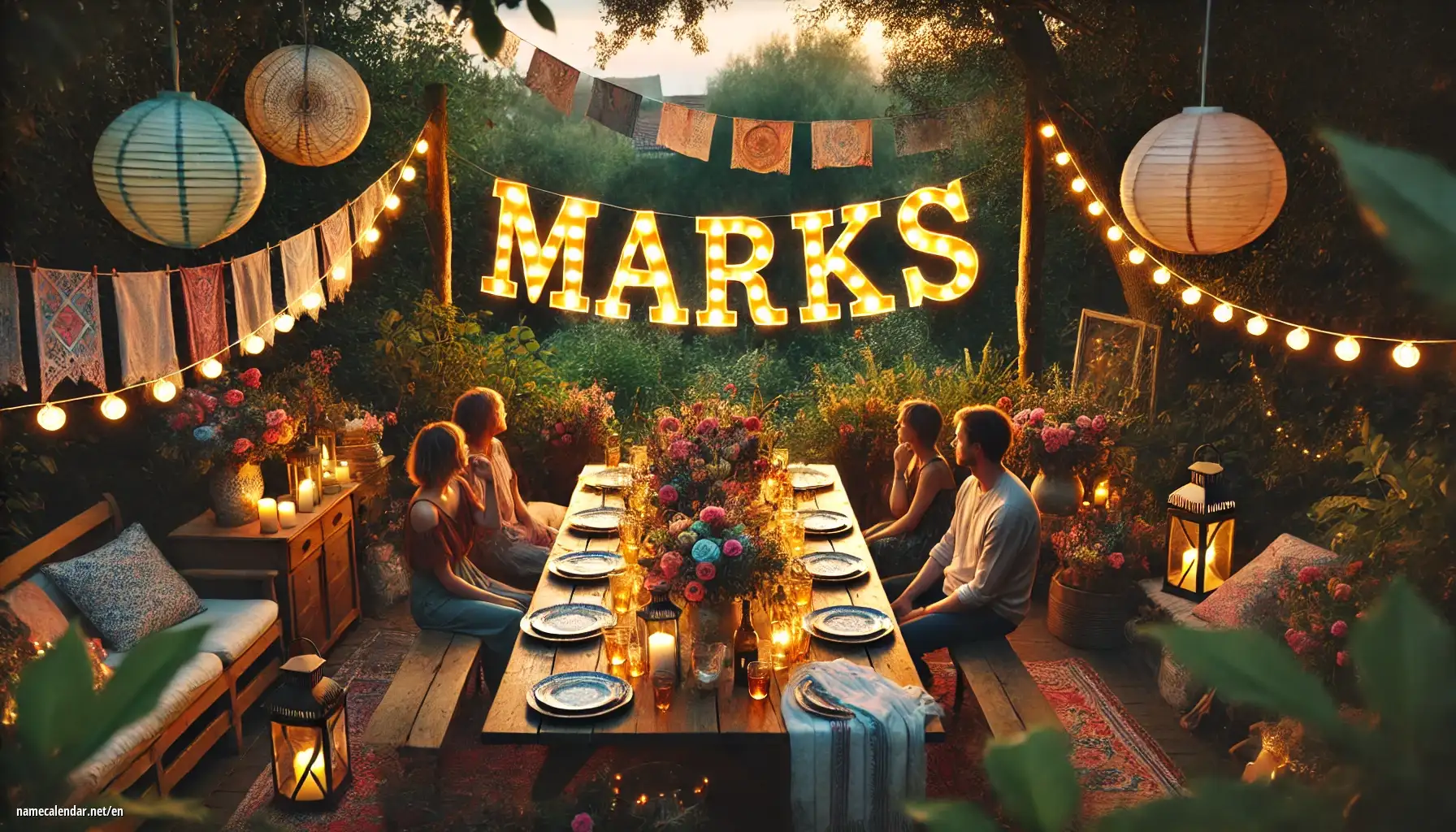 Celebration of name day and name - Marks