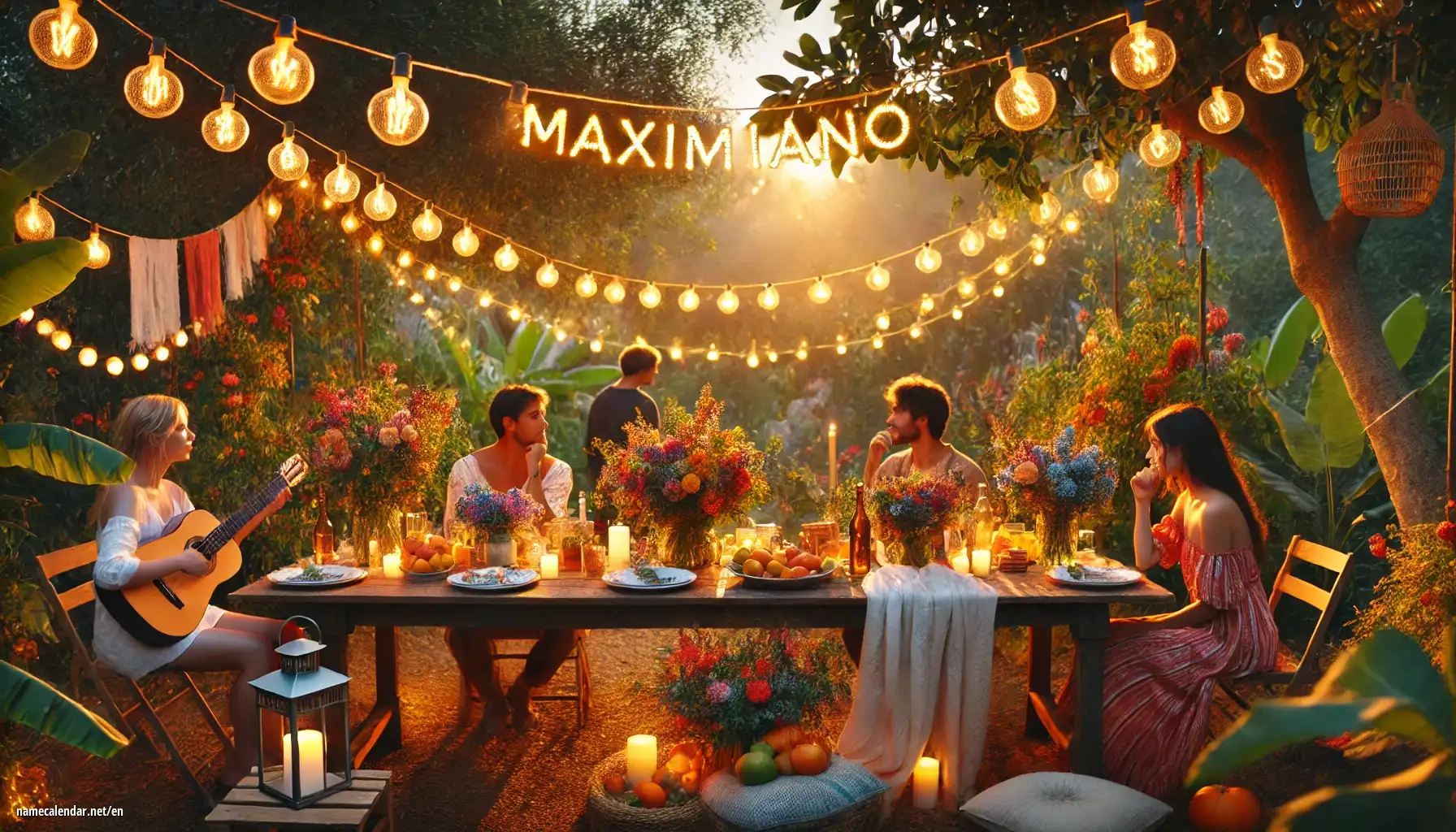 Celebration of name day and name - Maximiliano