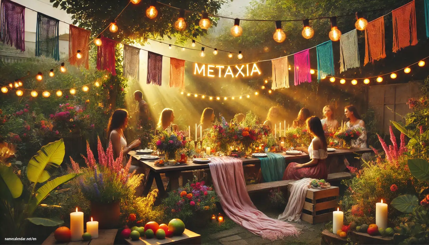 Celebration of name day and name - Metaxia