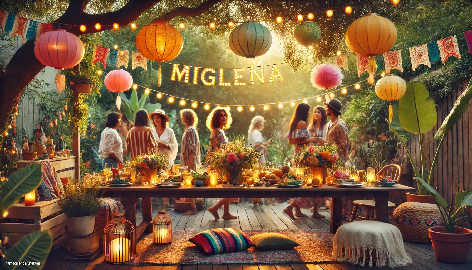 Celebration of name day and name - Miglena