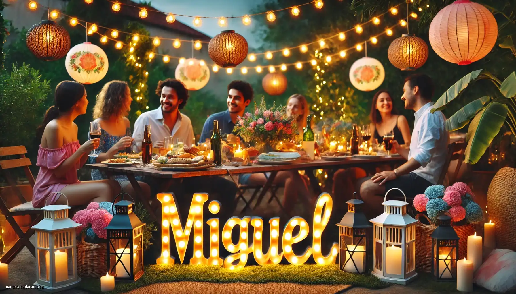 Celebration of name day and name - Miguel