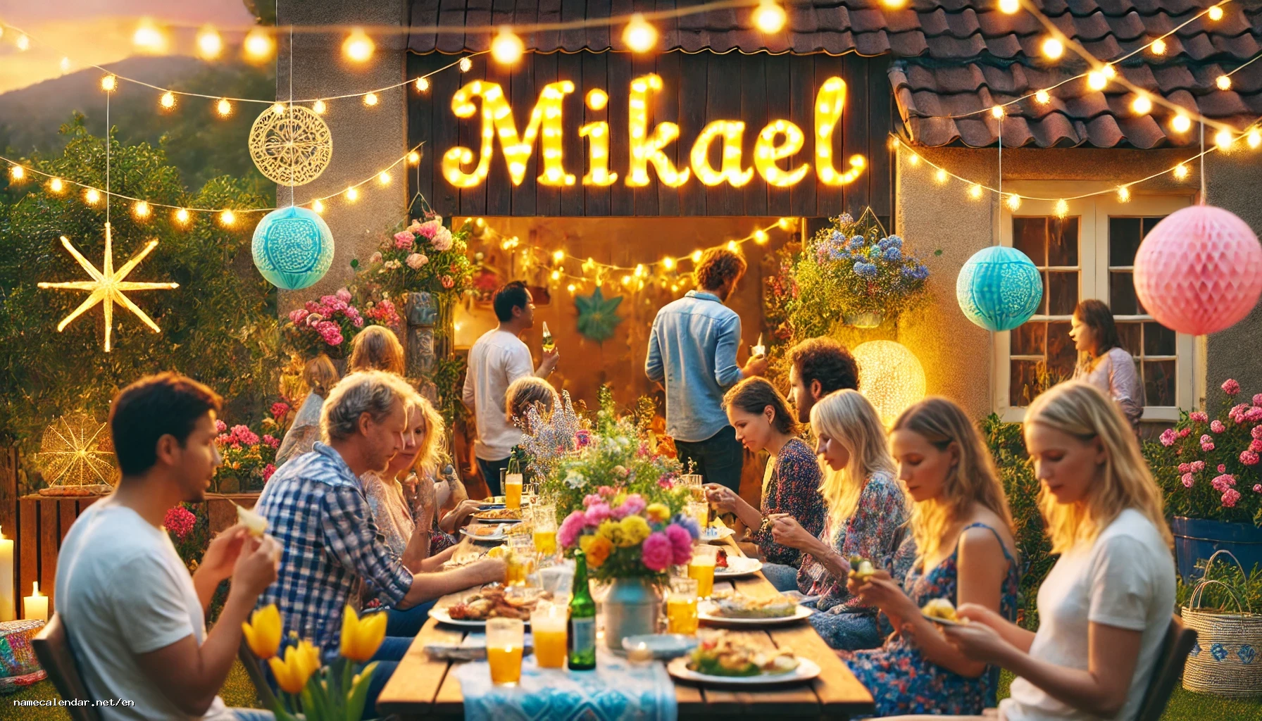 Celebration of name day and name - Mikael