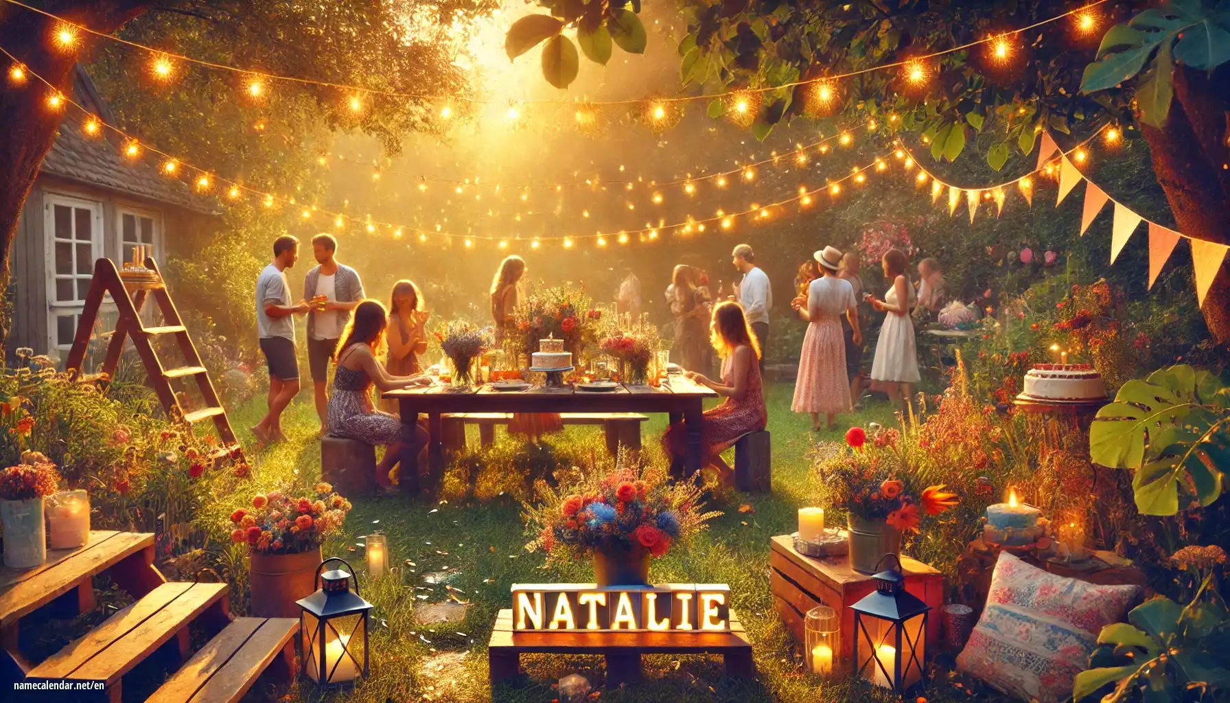 Celebration of name day and name - Natálie