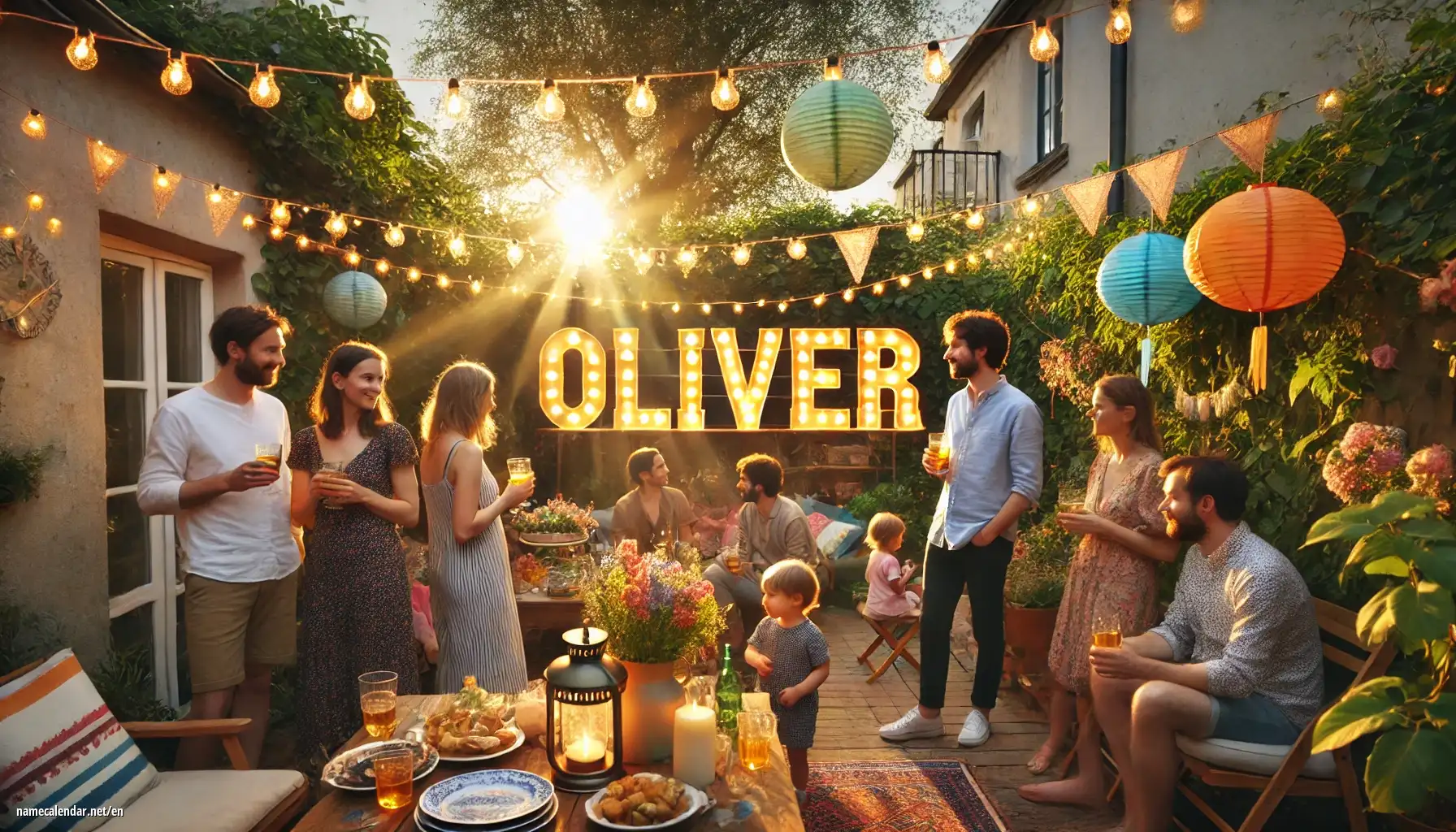 Celebration of name day and name - Olivér