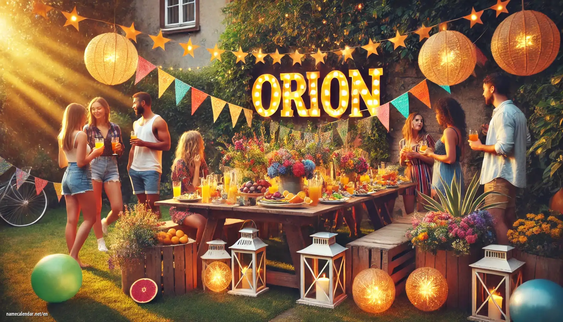Celebration of name day and name - Orion