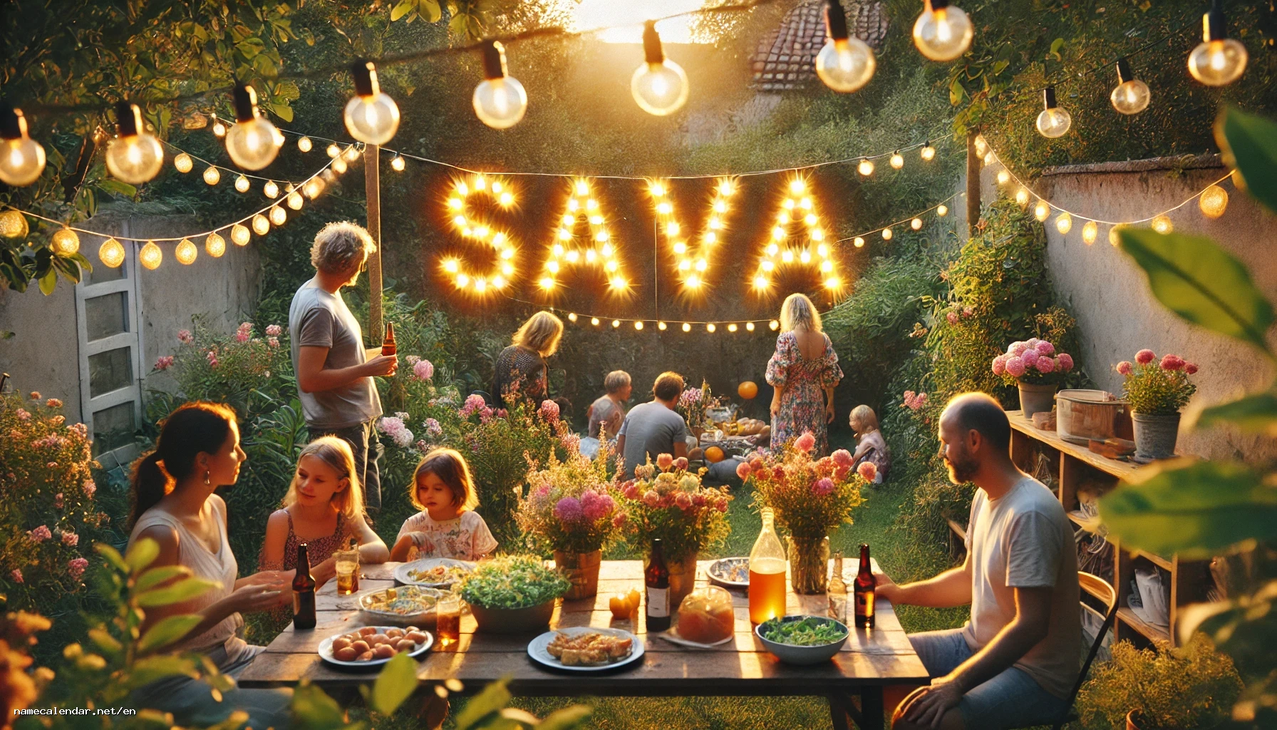 Celebration of name day and name - Sáva