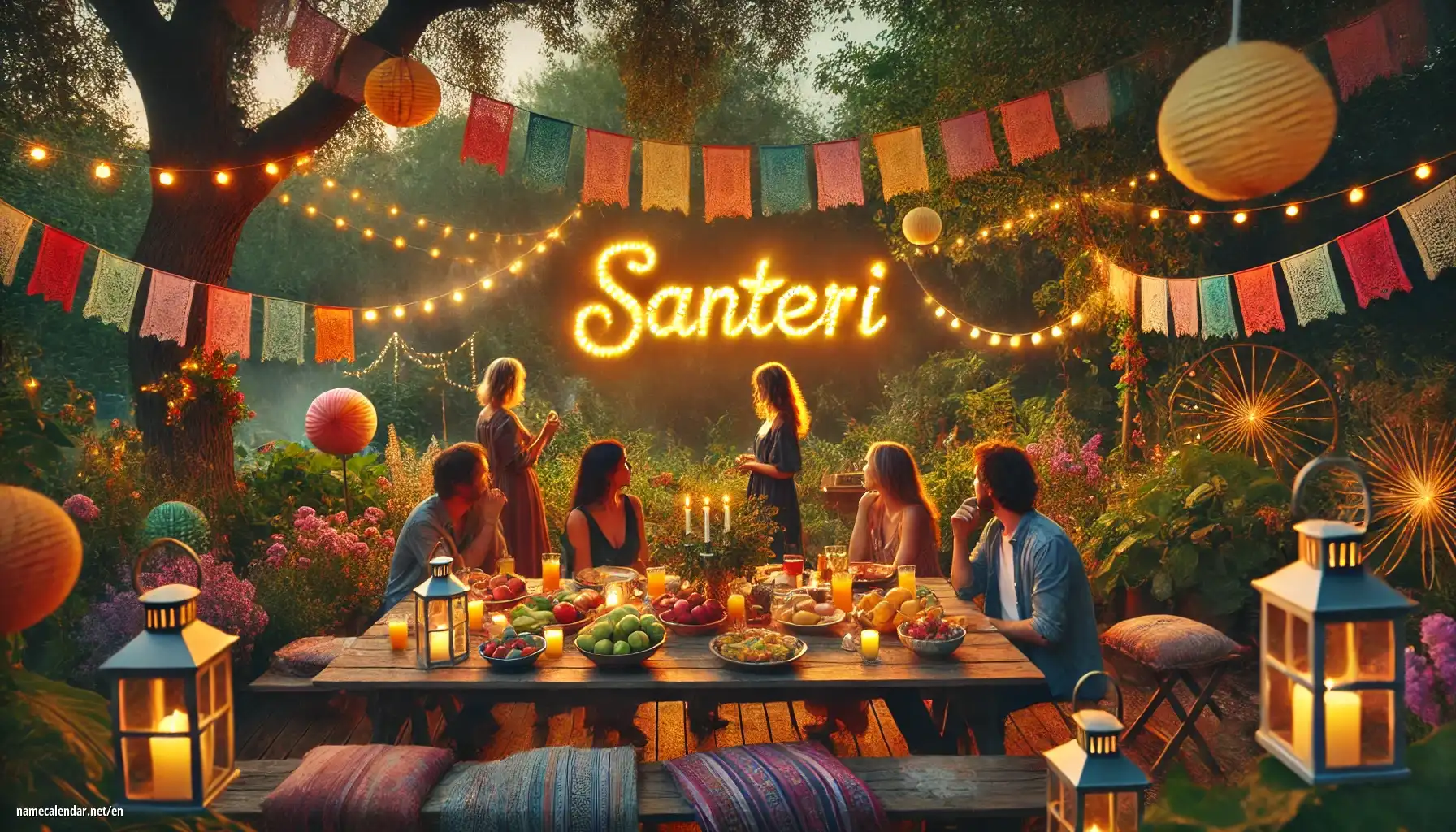 Celebration of name day and name - Santeri