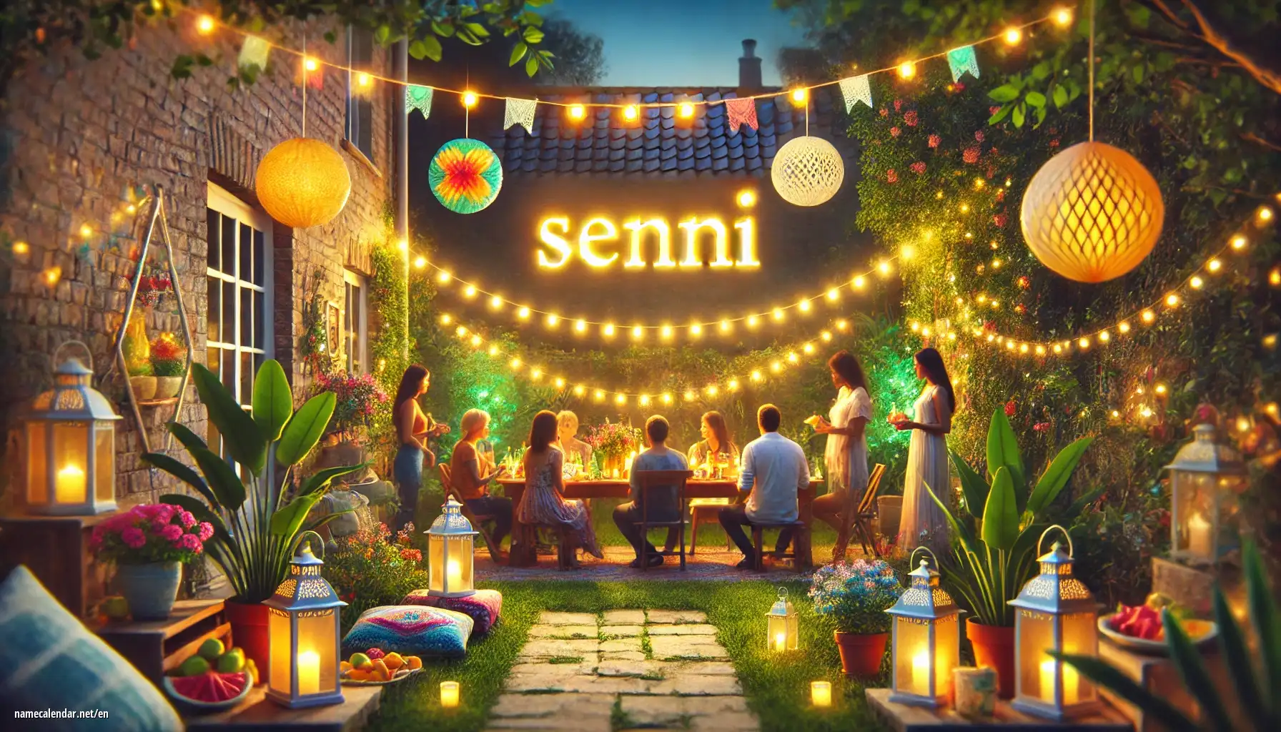 Celebration of name day and name - Senni