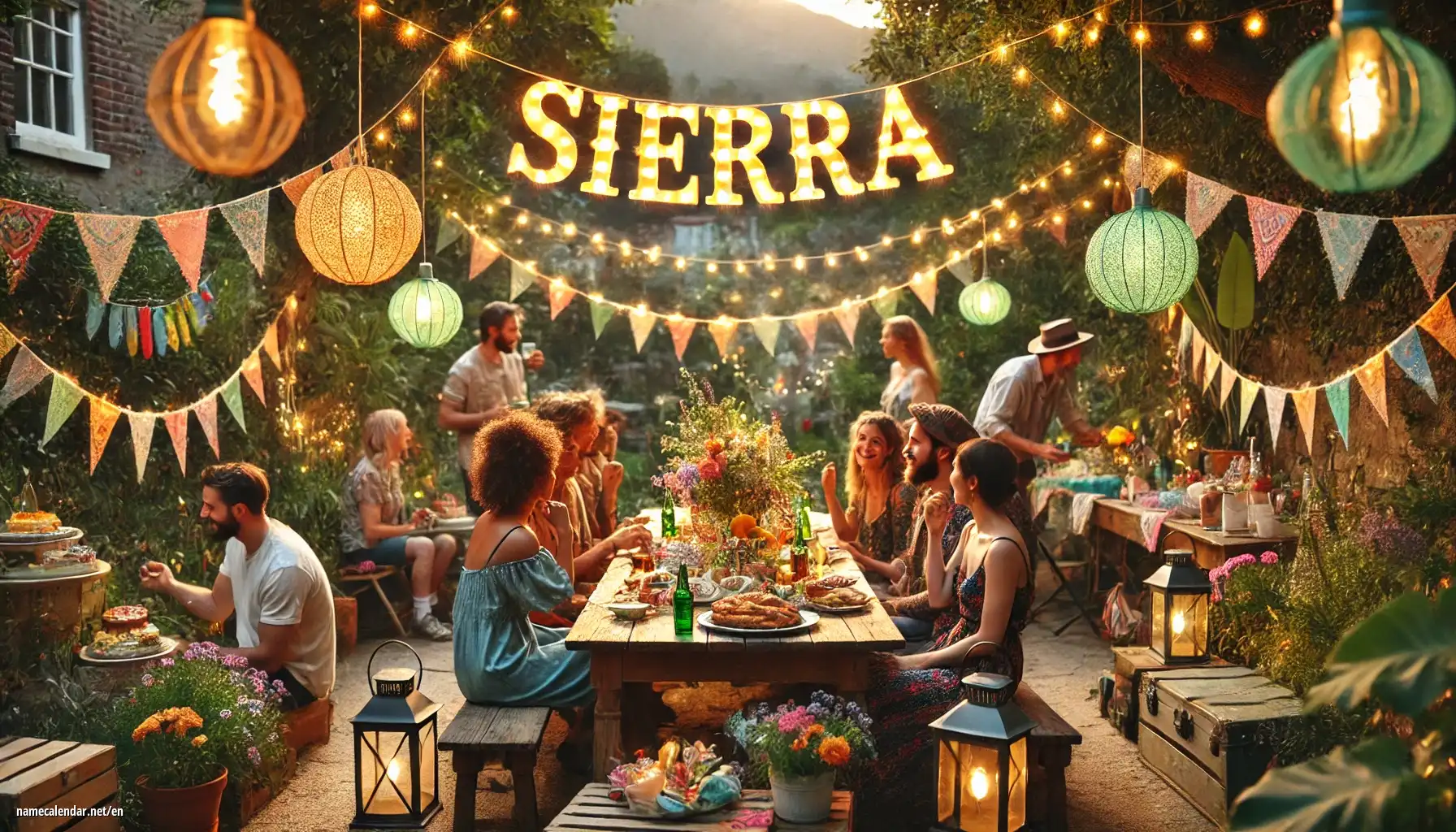 Celebration of name day and name - Sierra