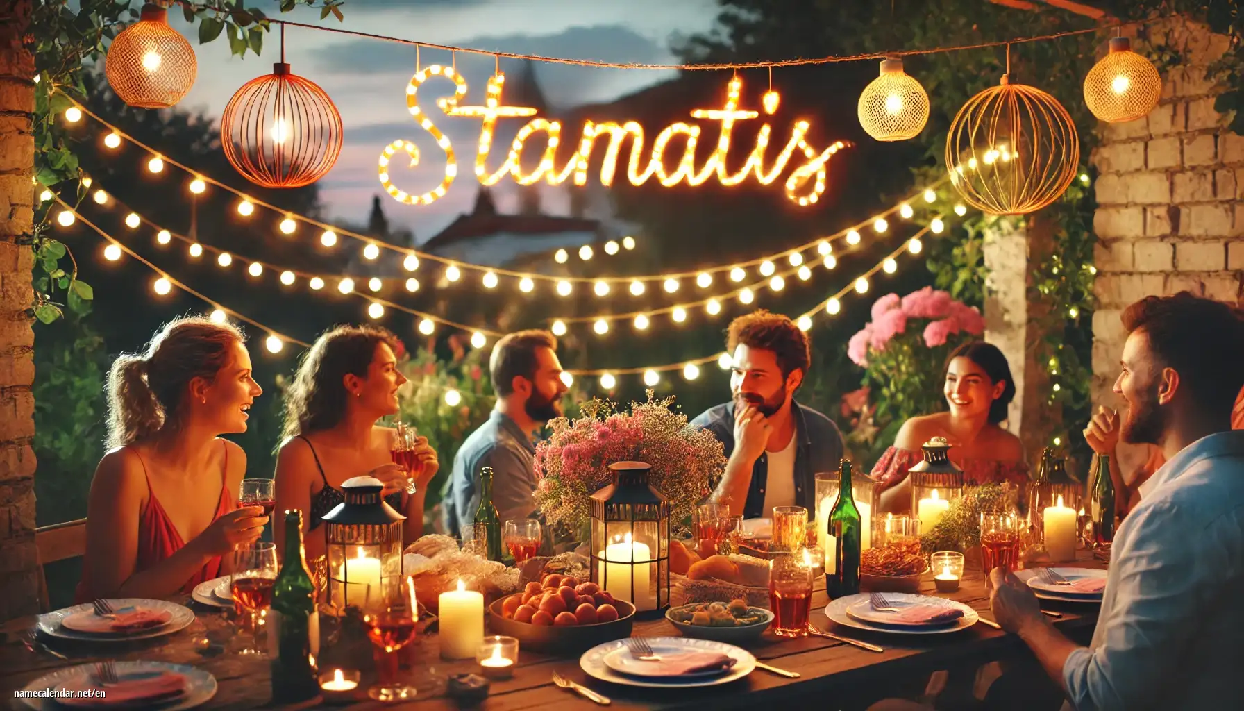 Celebration of name day and name - Stamatis