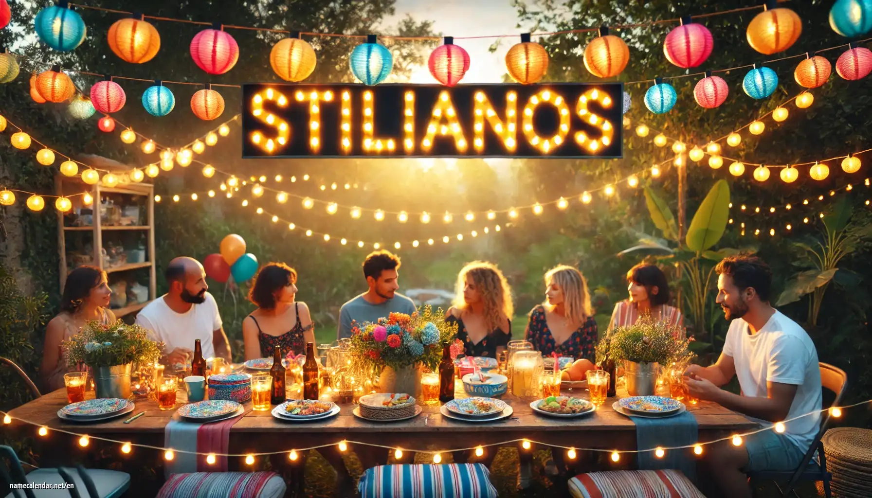 Celebration of name day and name - Stilianos