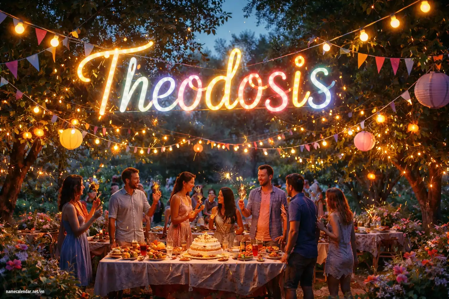 Celebration of name day and name - Theodosis