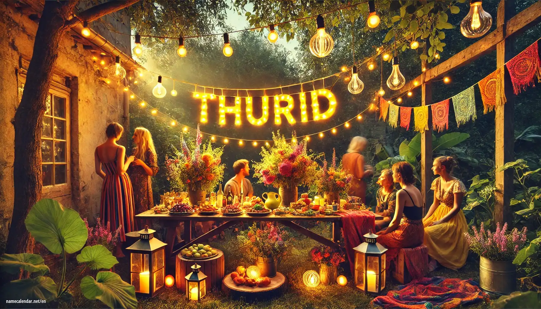 Celebration of name day and name - Thurid