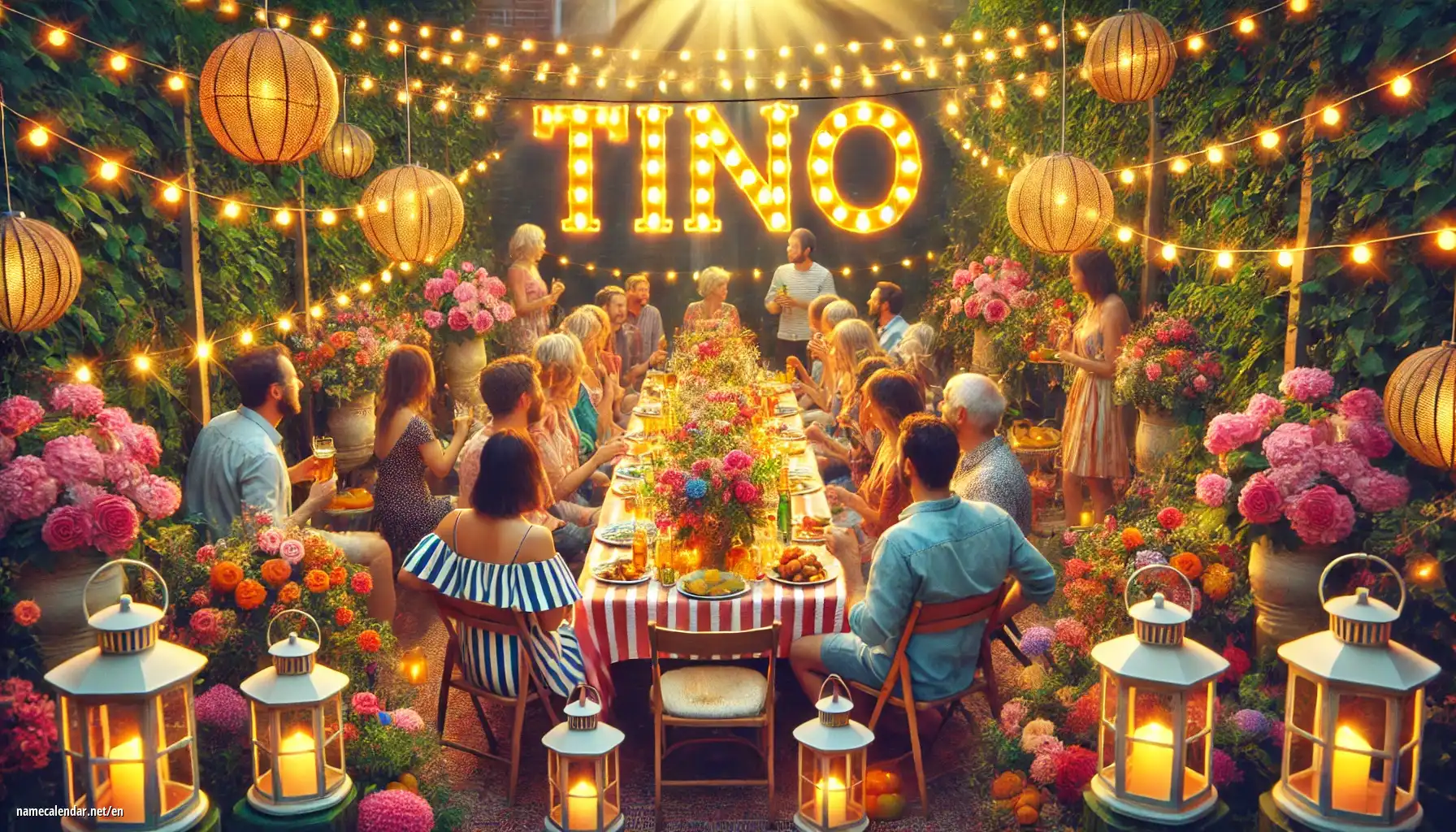 Celebration of name day and name - Tino