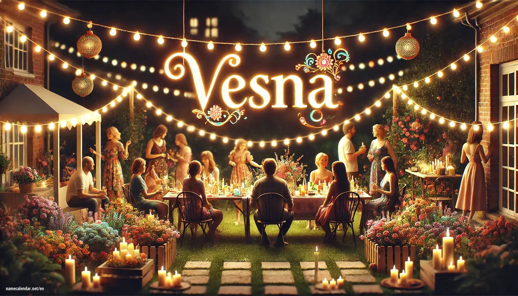 Celebration of name day and name - Vesna