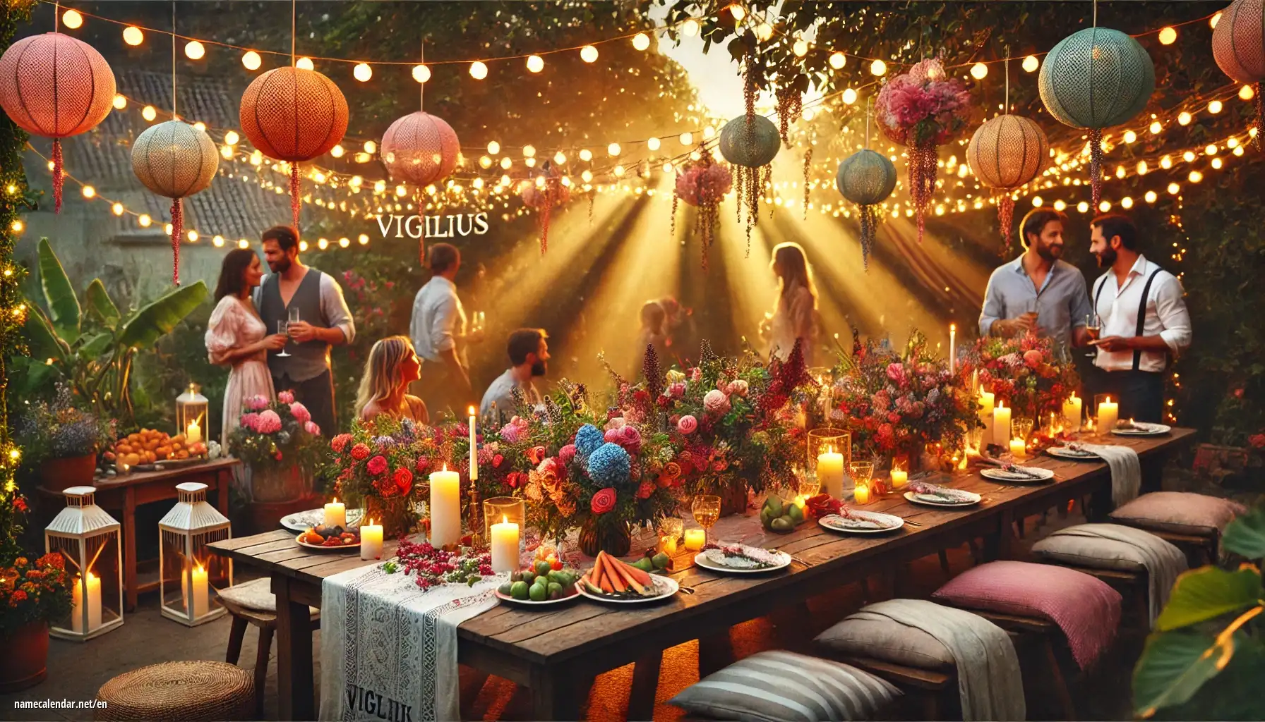 Celebration of name day and name - Vigilius