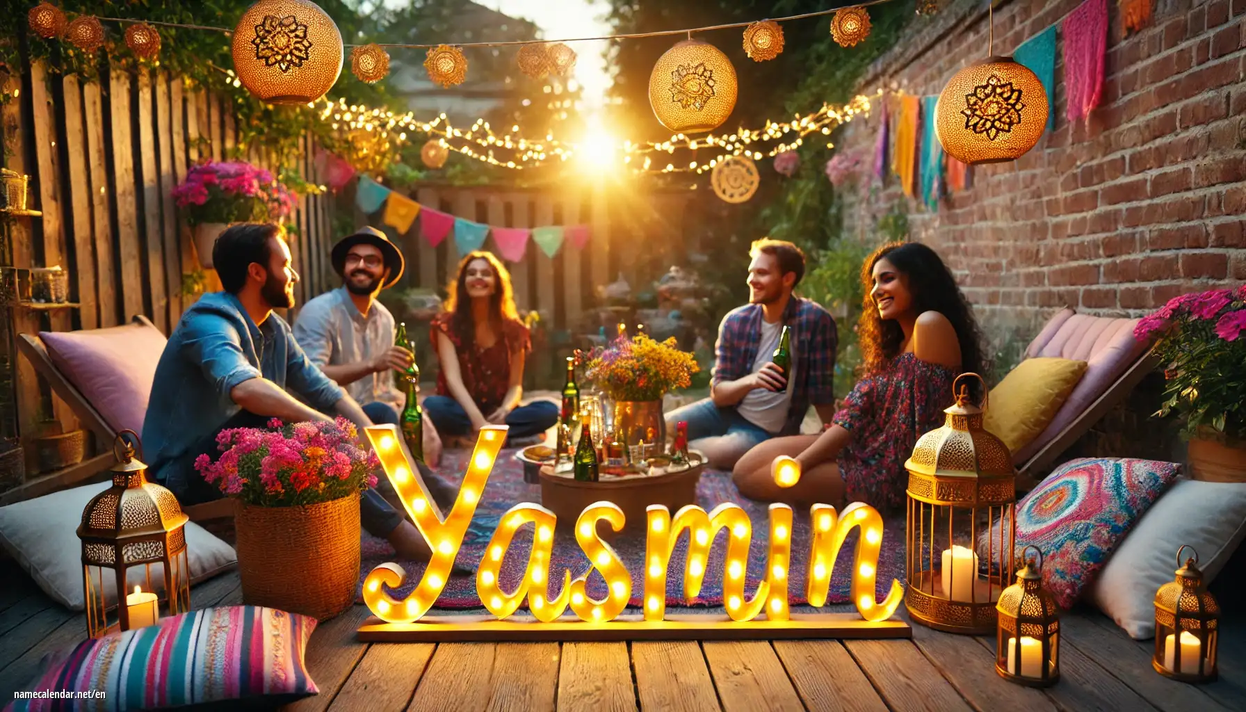 Celebration of name day and name - Yasmin